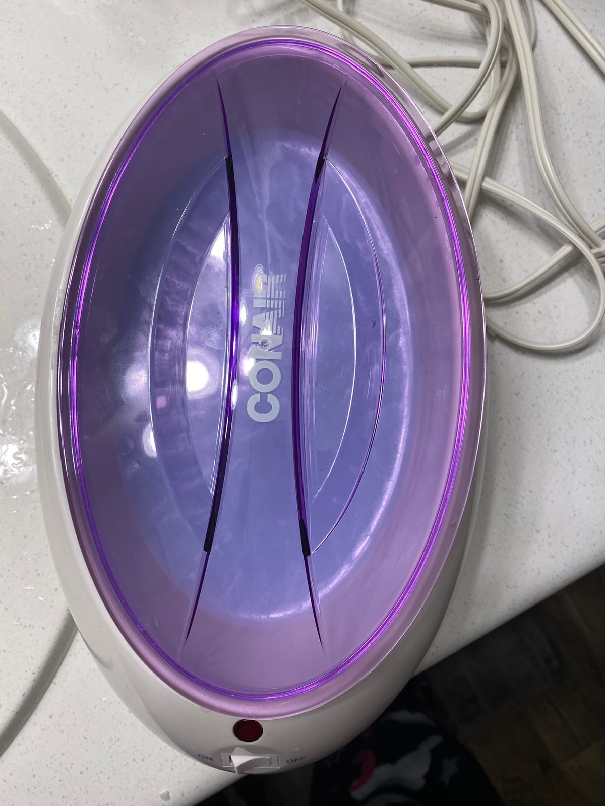 True Glow by Conair Paraffin Bath for Hands and Feet - Moisturizing Treatment With 1lb. Wax - Purple customer photo 1