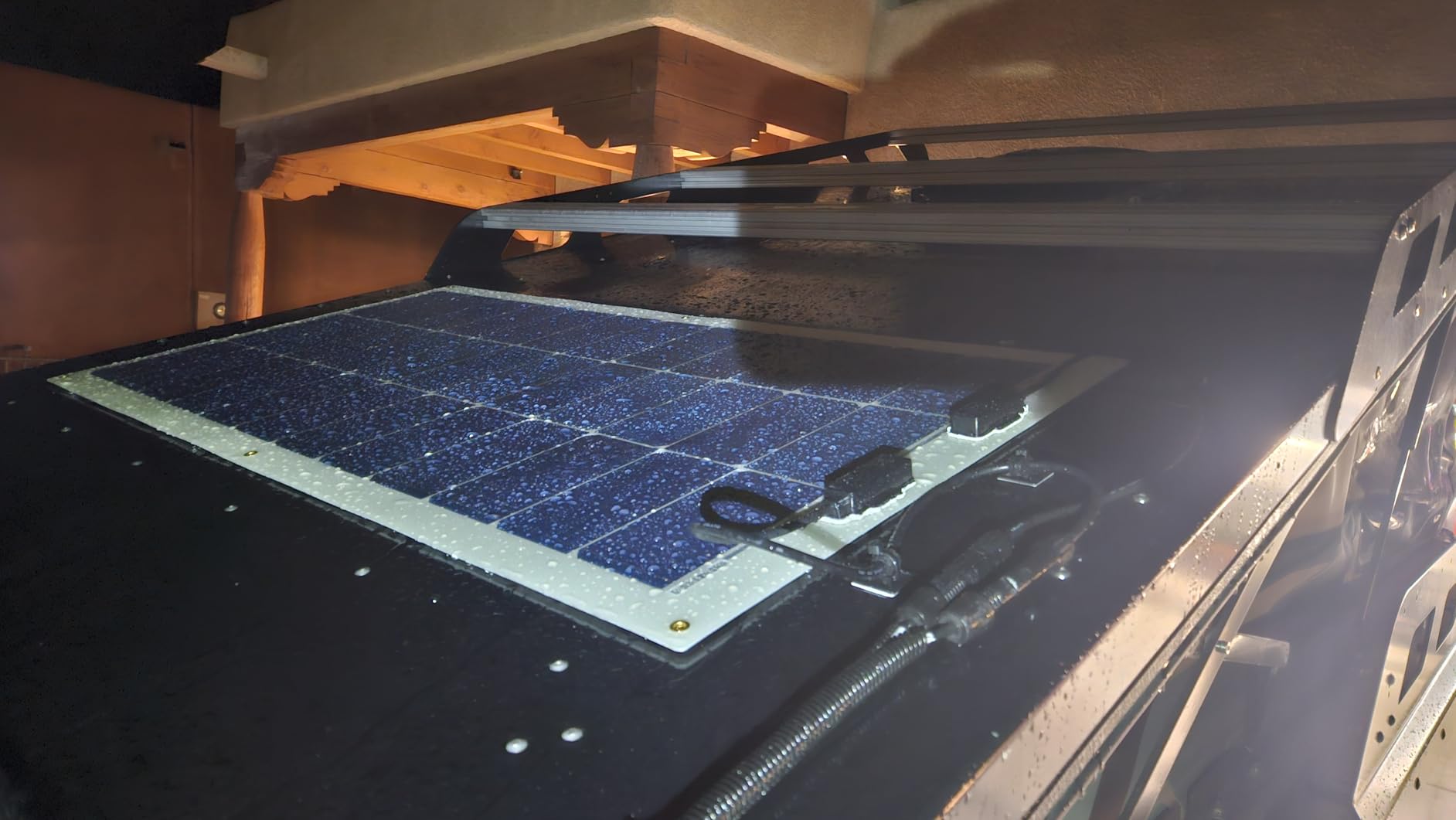 Flexible Solar Panel 100 Watt, 240° Ultra Flex Bendable | 100W Flexible Solar Panel for Marine RV Cabin Van Car Boat Curve Surfaces Off-Grid Systems, 0.1 Inch Lightweight, IP68 customer photo 2