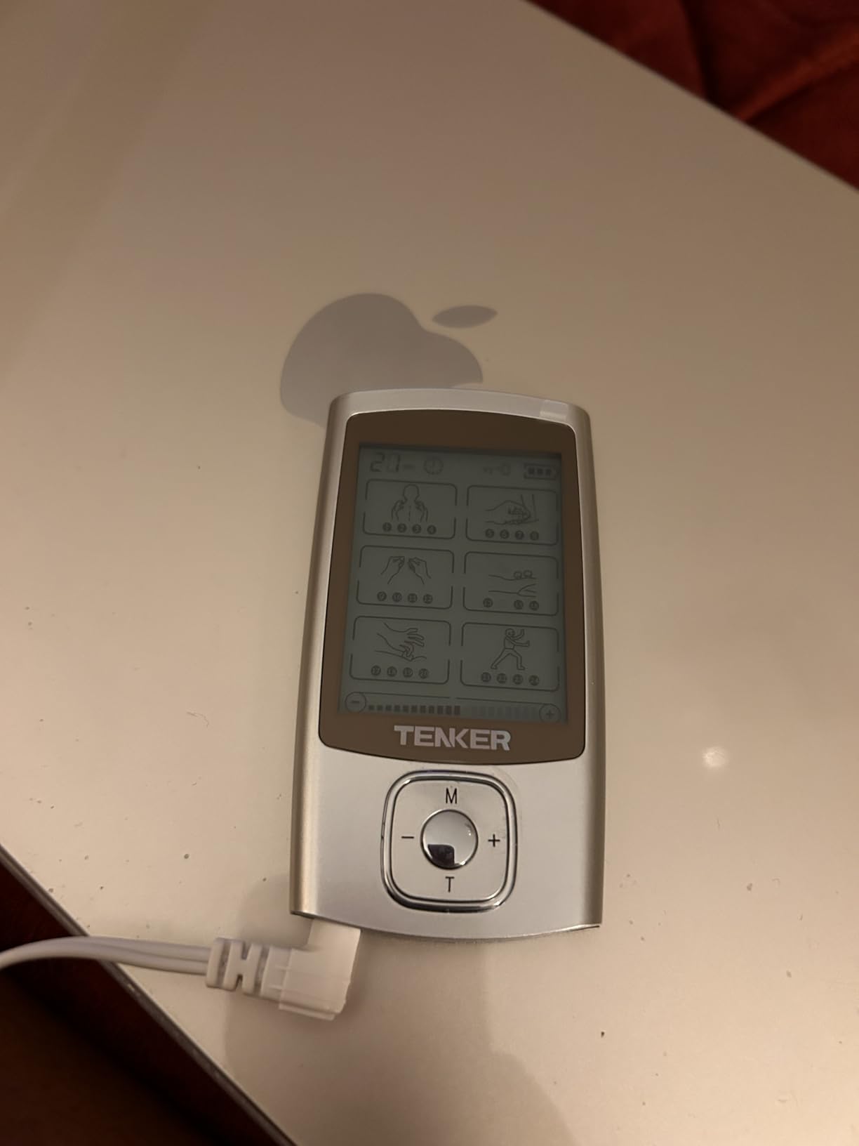 TENKER TENS Unit Muscle Stimulator, 24 Modes EMS Machine for Pain Relief Therapy/Pain Management, Rechargeable Electronic Pulse Massager with 2
