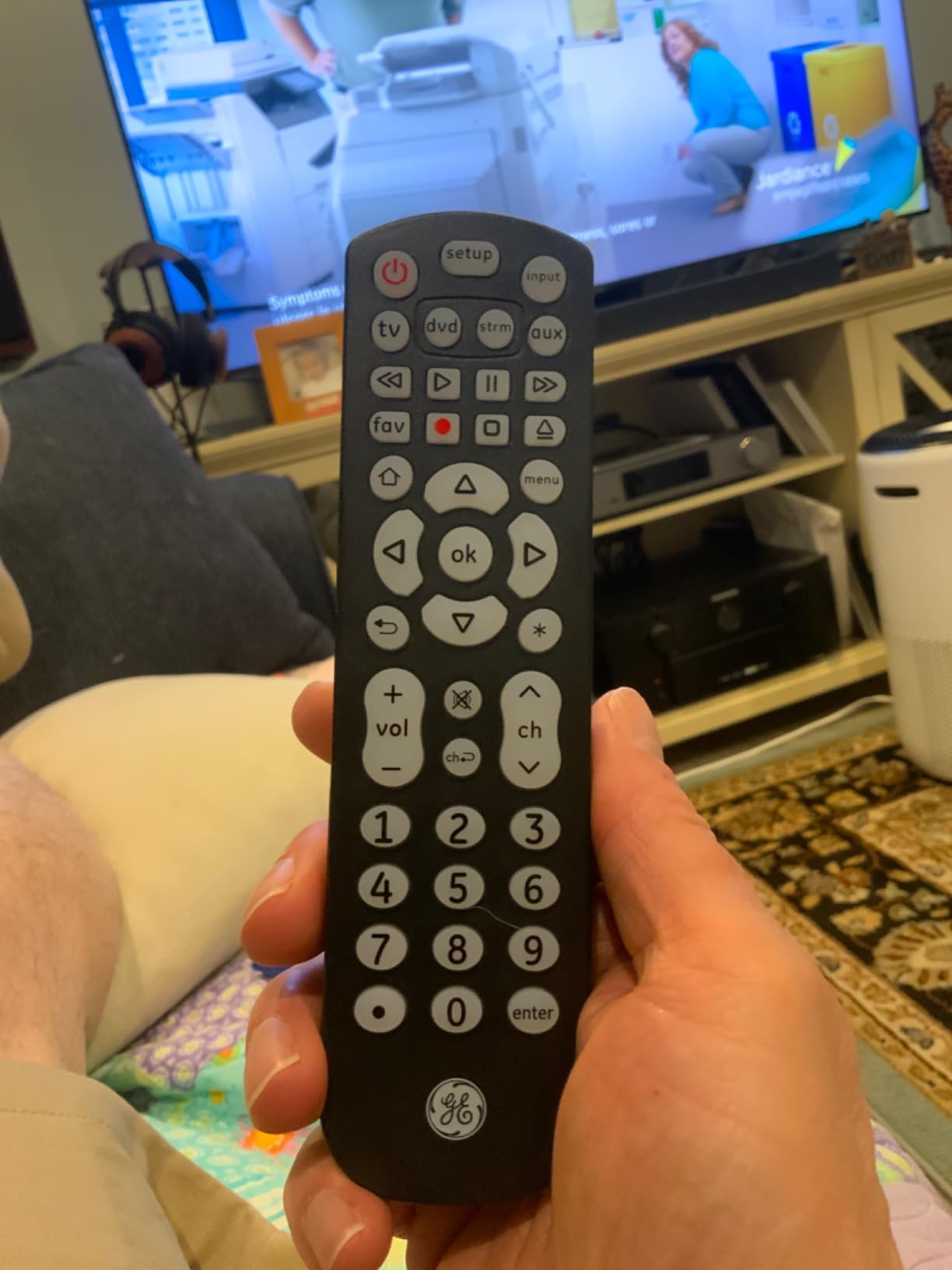 GE Backlit Buttons Universal Remote Control, Samsung TV Remote Control customer photo 1