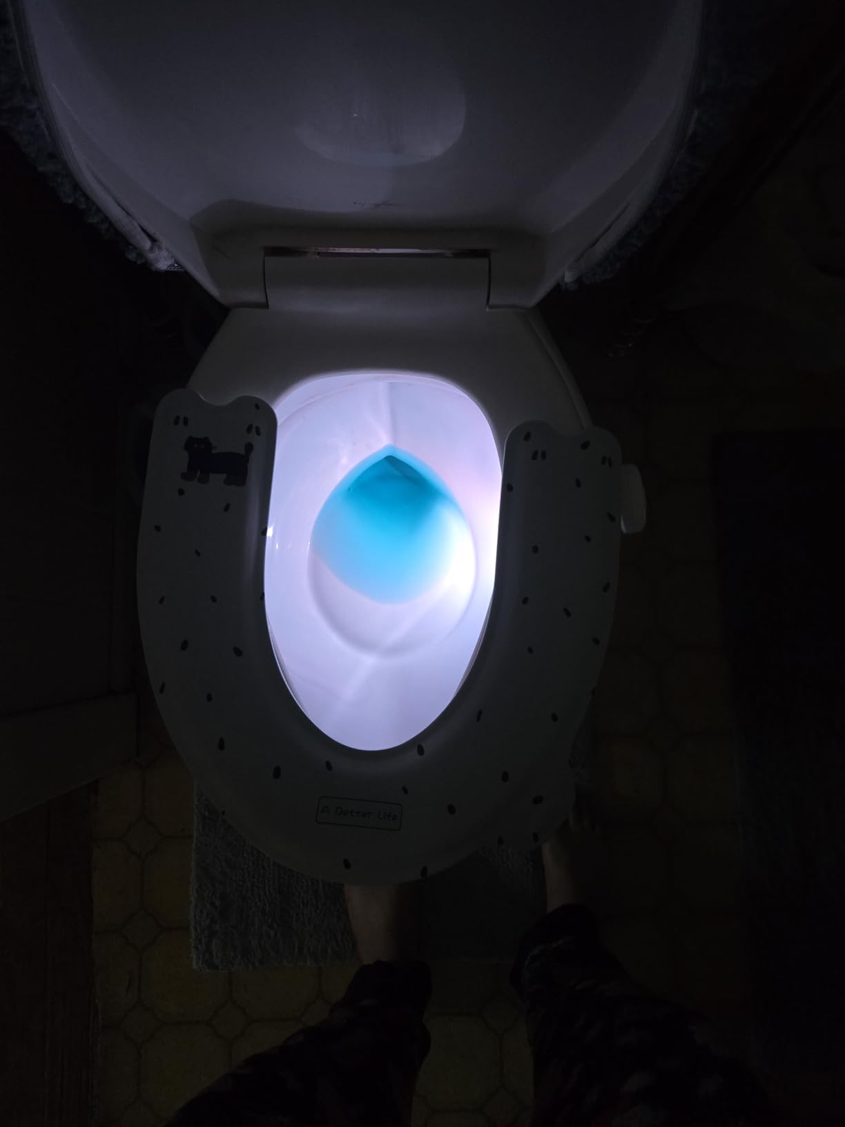 Chunace Toilet Light Motion Activated, Funny Gag Gift, USB-C Rechargeable customer photo 2