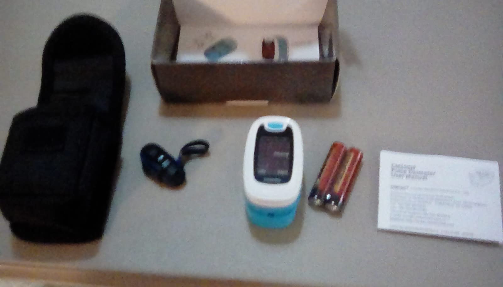 CONTEC Pulse Oximeter, SpO2 & PR Value Blood Oxygen Monitor w/Lanyard customer photo 1