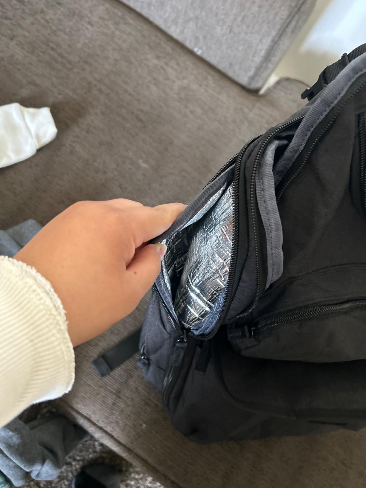 Mancro Diaper Bag Backpack, Dad Diaper Bag with 2 Side Insulated Pockets customer photo 1