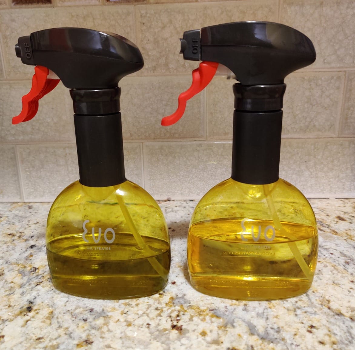 Evo Oil Sprayer Minis, Non-Aerosol for Olive, Cooking Oils, and Vinegars, 8-Ounce Capacity, 1 Each Yellow and Green customer photo 2