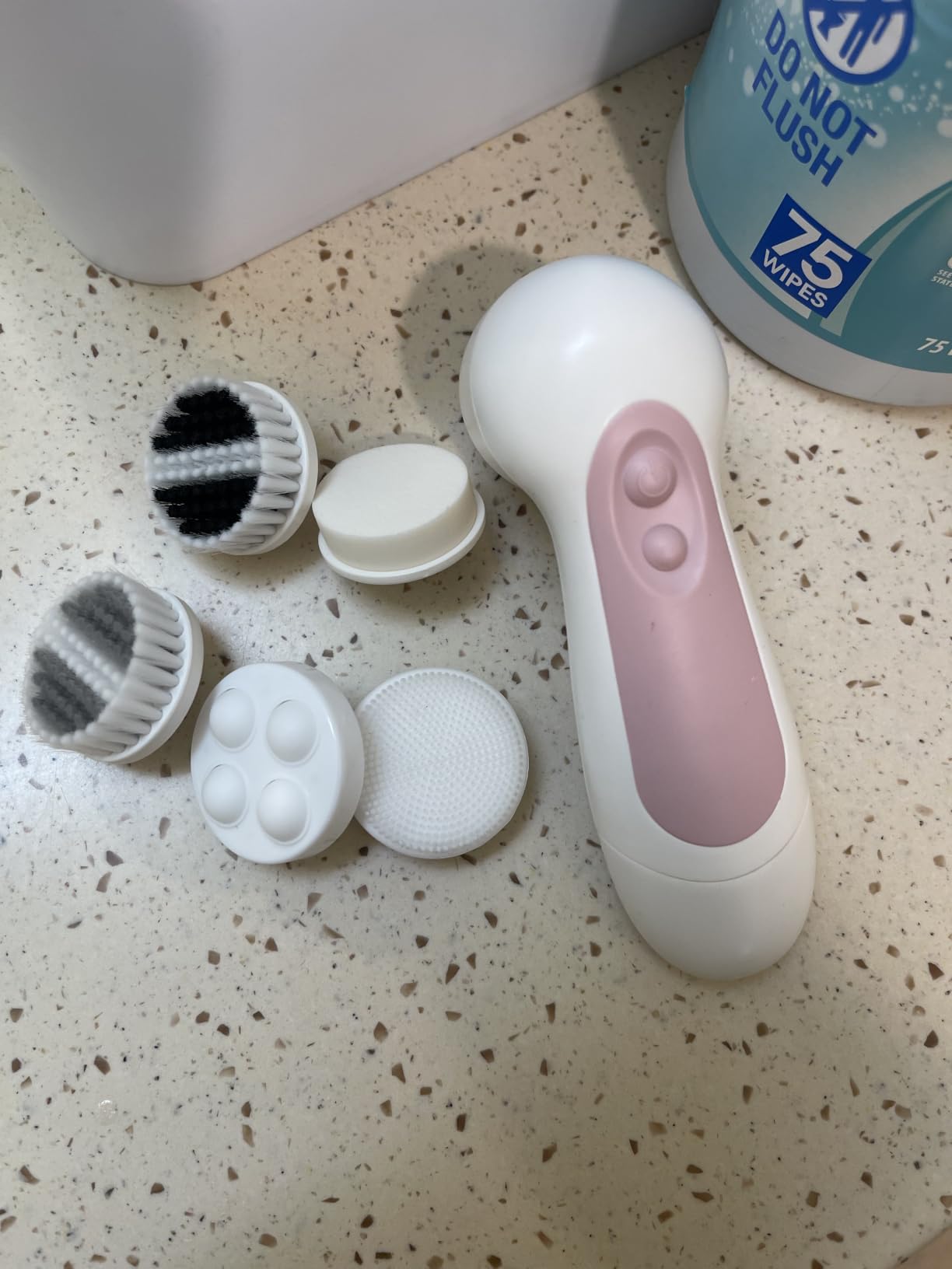 Waterproof Facial Cleansing Spin Brush Set with 5 Exfoliating Brush Heads - Electric Face Scrubber Cleanser Brush by CLSEVXY - Face Brush for Gentle Exfoliation and Deep Scrubbing customer photo 1