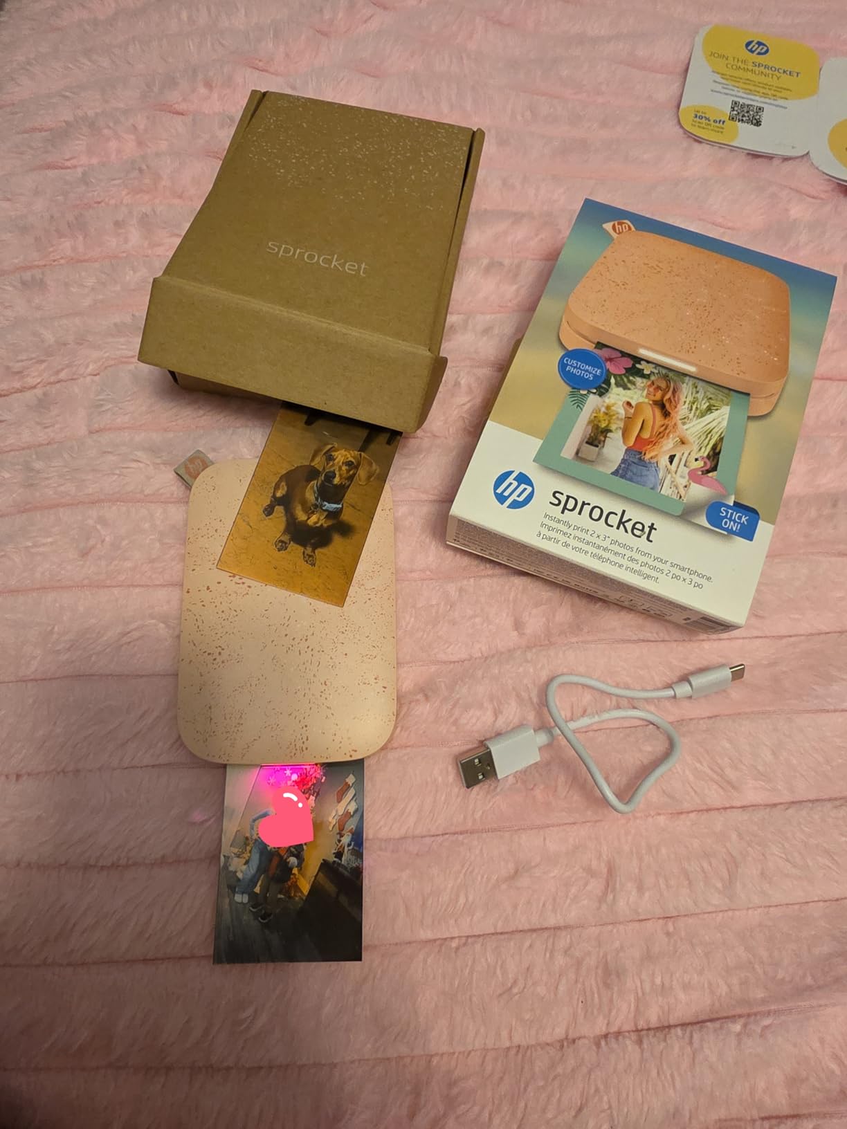 HP Sprocket Portable Photo Printer (2nd Edition) – Instantly print 2x3