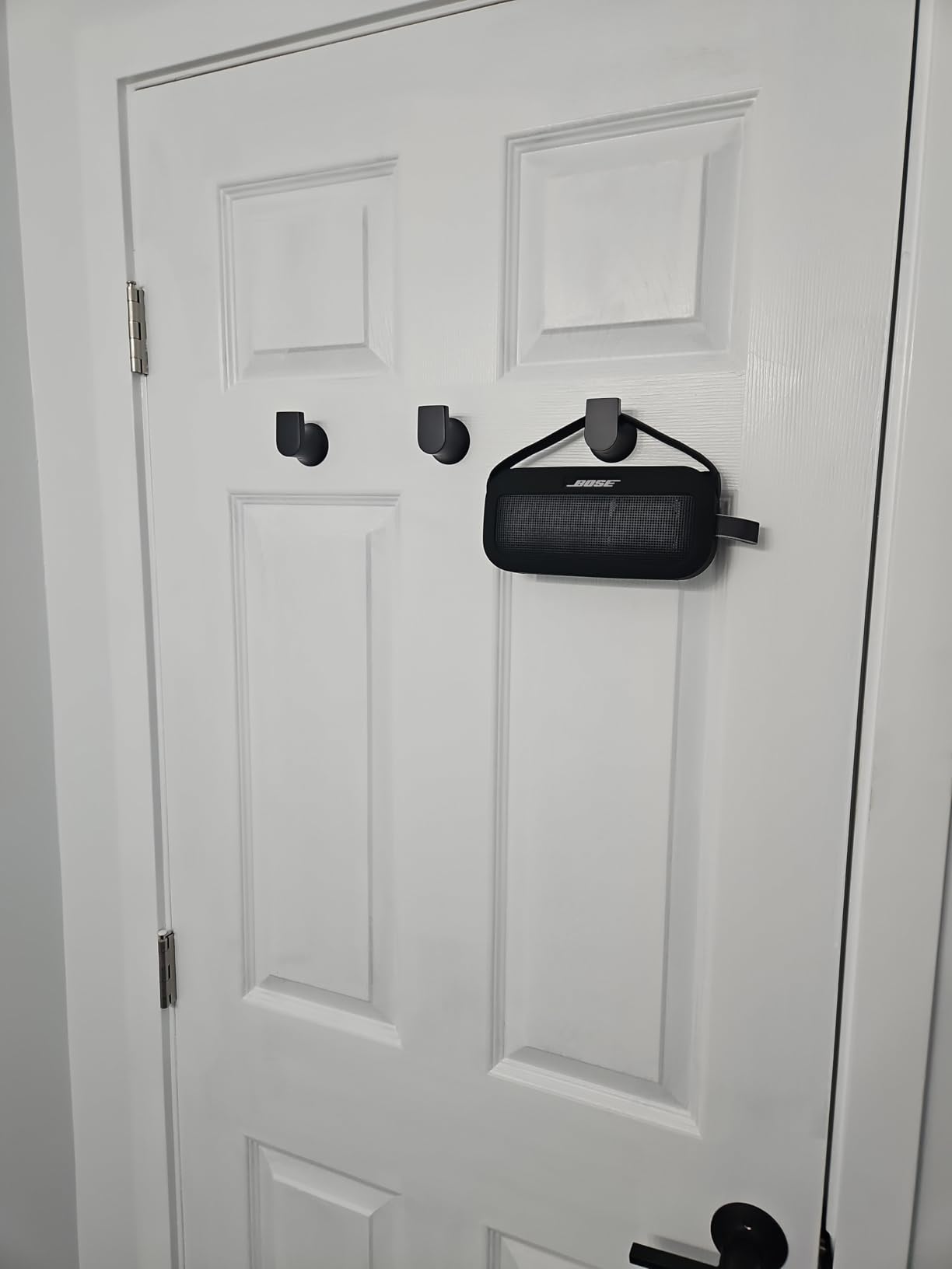 Moen Genta LX Modern Single Robe Hook or Towel Hanger for Kitchen or Bathroom, Matte Black, BH3803BL customer photo 1