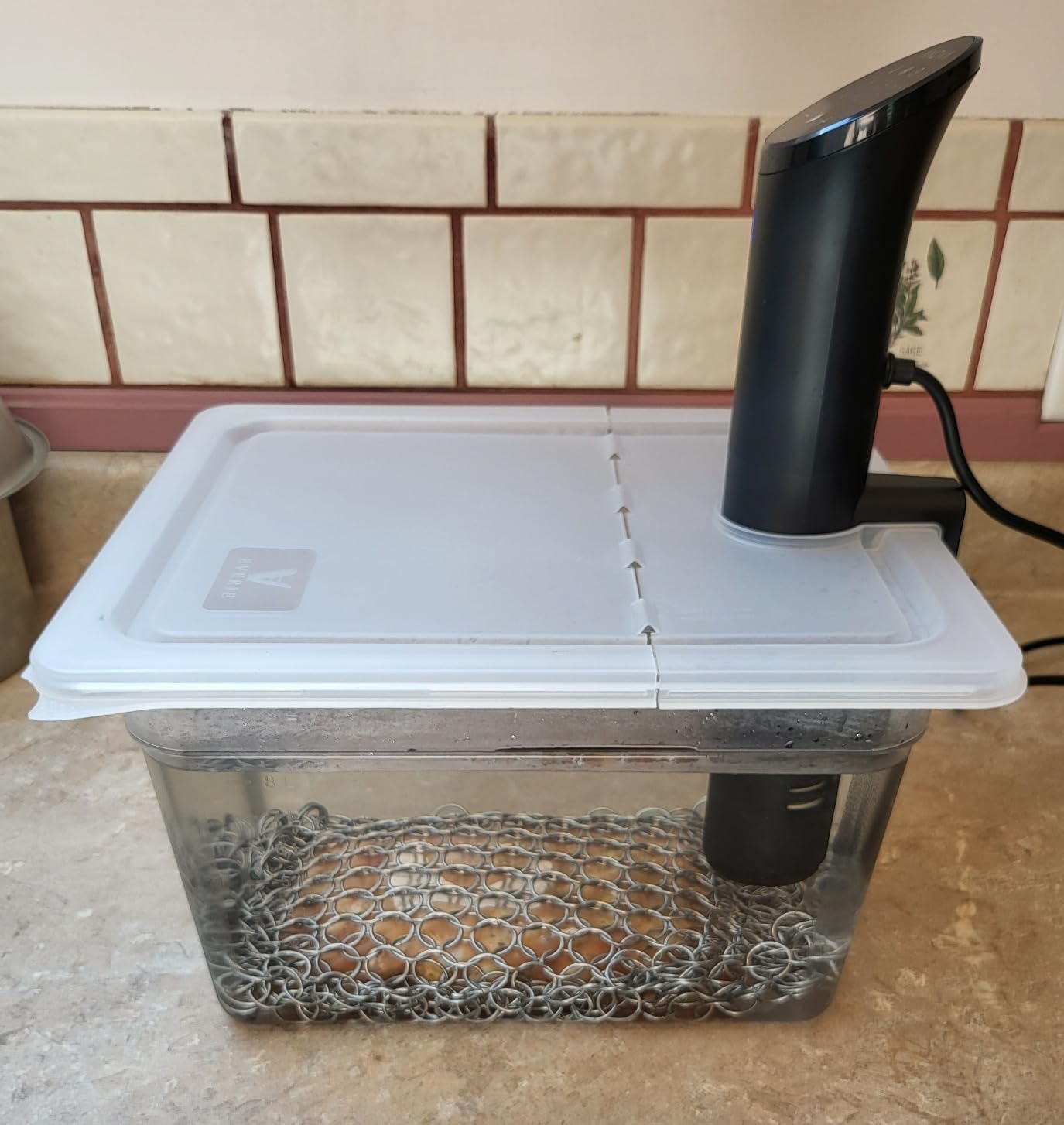 EVERIE EVC-NANO Sous Vide Container 12 Quart with Upgraded Collapsible Hinged Lid, Stronger Split-Hinge Design, Compatible with Anova Nano, AN500-US00, Anova Pro 3.0, Anova Mini, and Instant Pot customer photo 2