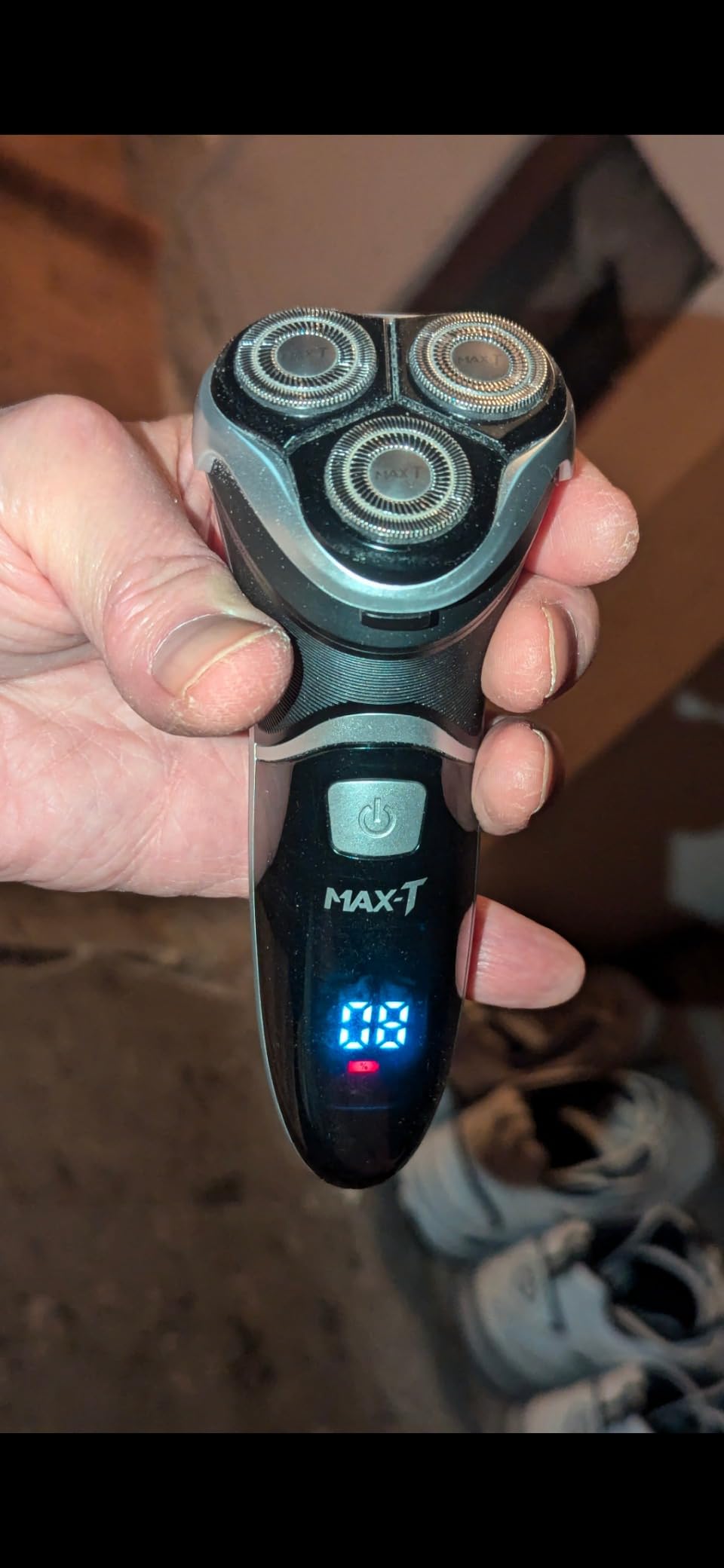 Men's Electric Shaver - MAX-T Corded and Cordless Rechargeable 3D Rotary Shaver Razor for Men with Pop-up Sideburn Trimmer Wet and Dry, IPX7 Waterproof, Plug & Play customer photo 2
