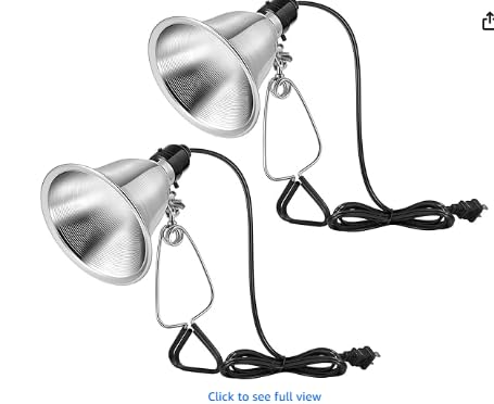 VIVOSUN 2 Pack Clamp Lamp Light with Detachable 8.5 Inch Aluminum Reflector customer photo 2