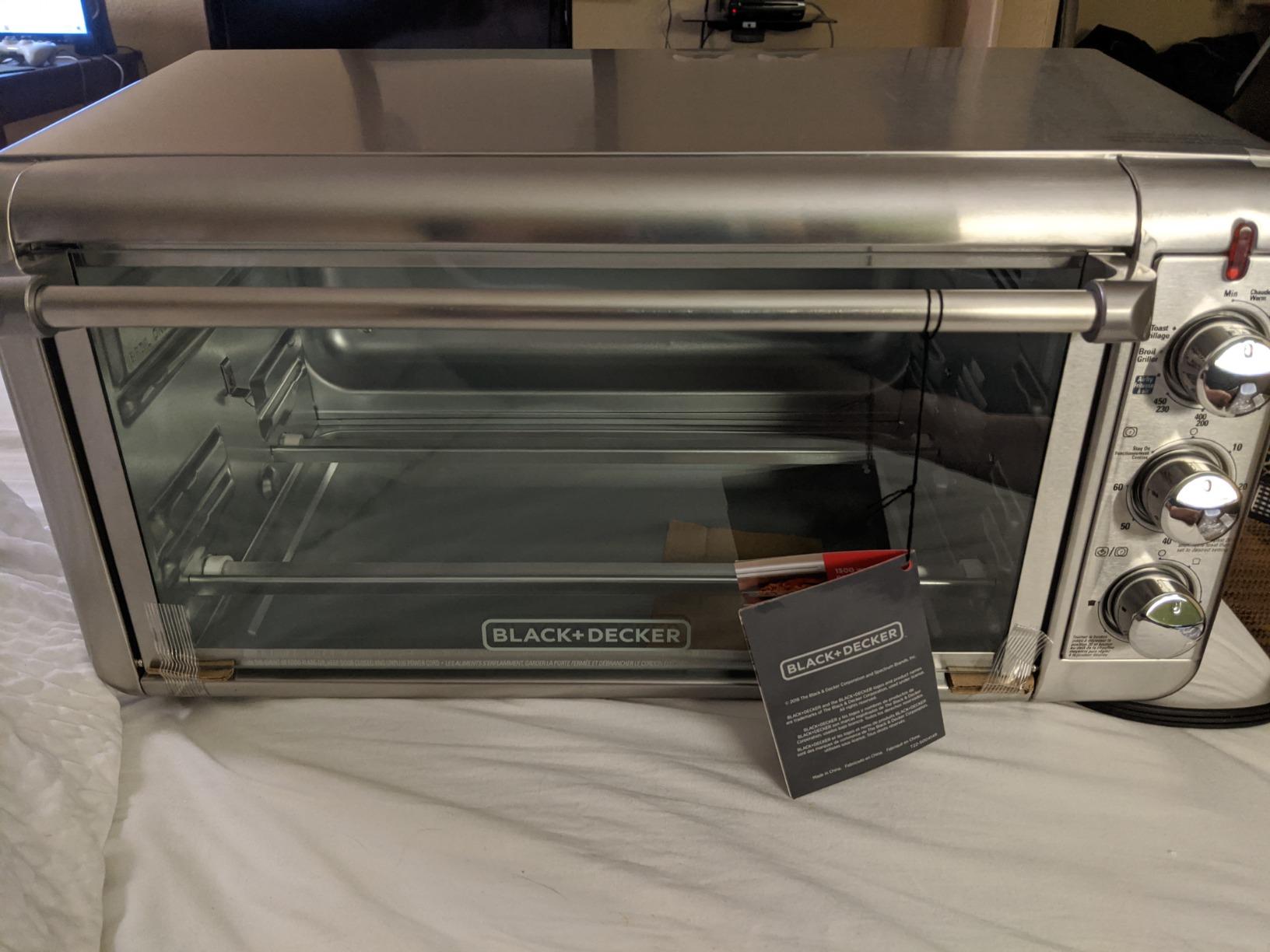 BLACK+DECKER XL 8-Slice Air Fry Toaster Oven, 5-in-1, fits 9x13 pan or 12-inch pizza customer photo 1