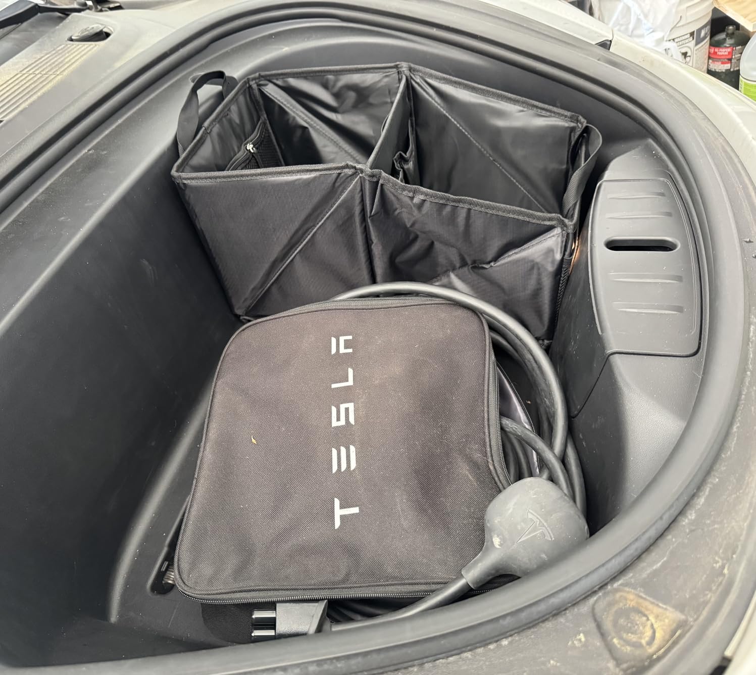 Masirs Back Seat Car Organizer, Neatly Organize Items While Traveling, Folds Flat for Easy Trunk Storage customer photo 1