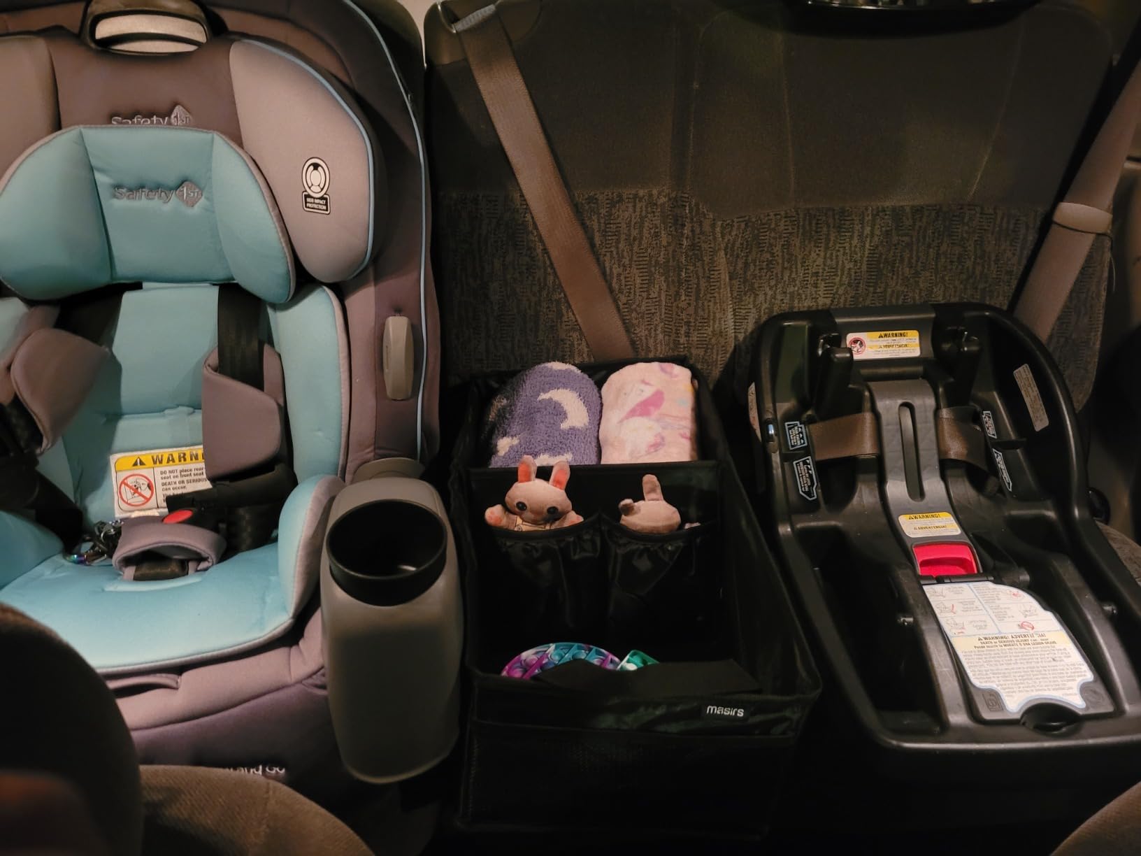 Masirs Back Seat Car Organizer, Neatly Organize Items While Traveling, Folds Flat for Easy Trunk Storage customer photo 2