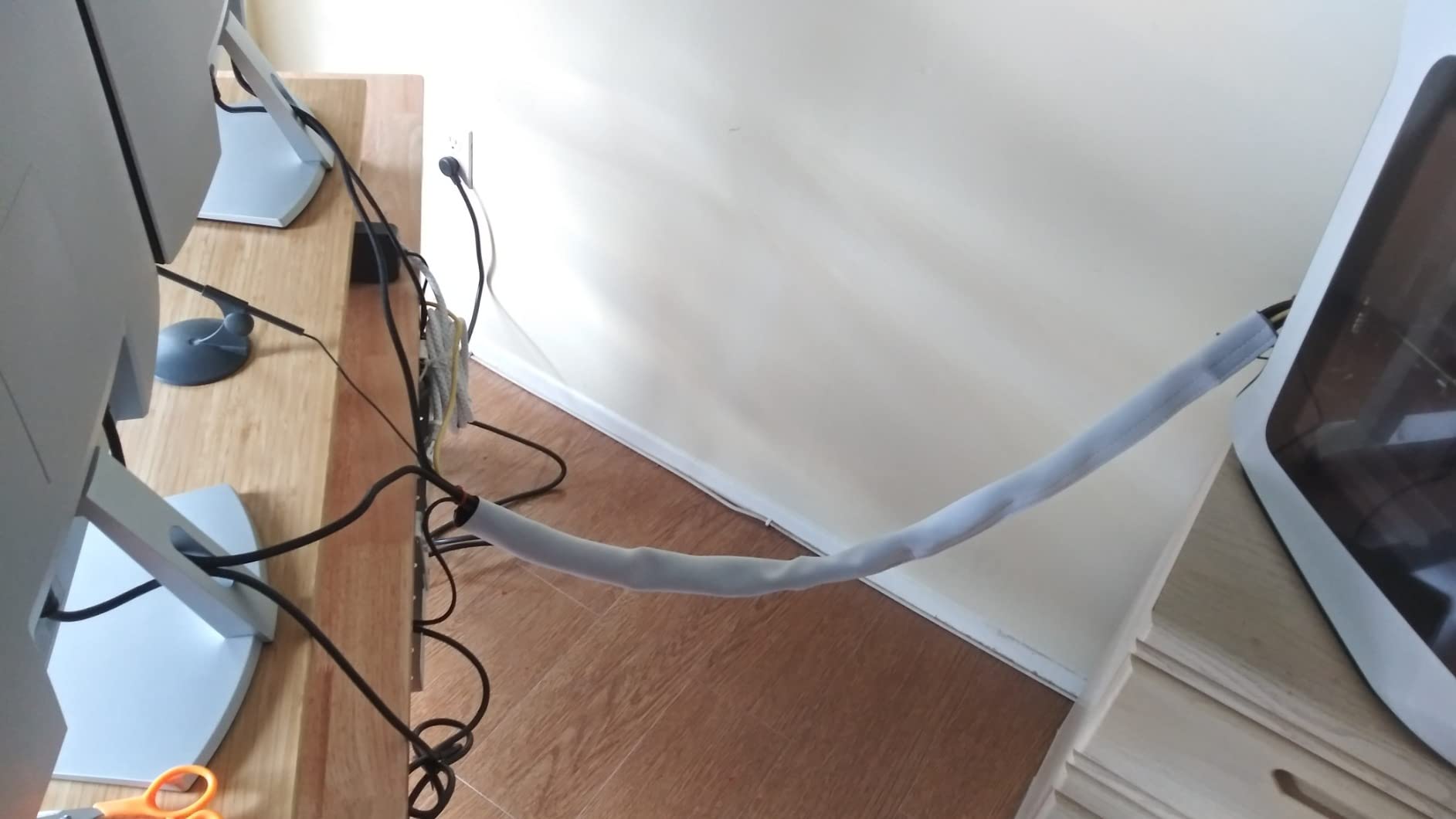 CableGeeker Cable Management Sleeve, 10ft (120 inch) - 1.5 inch customer photo 2