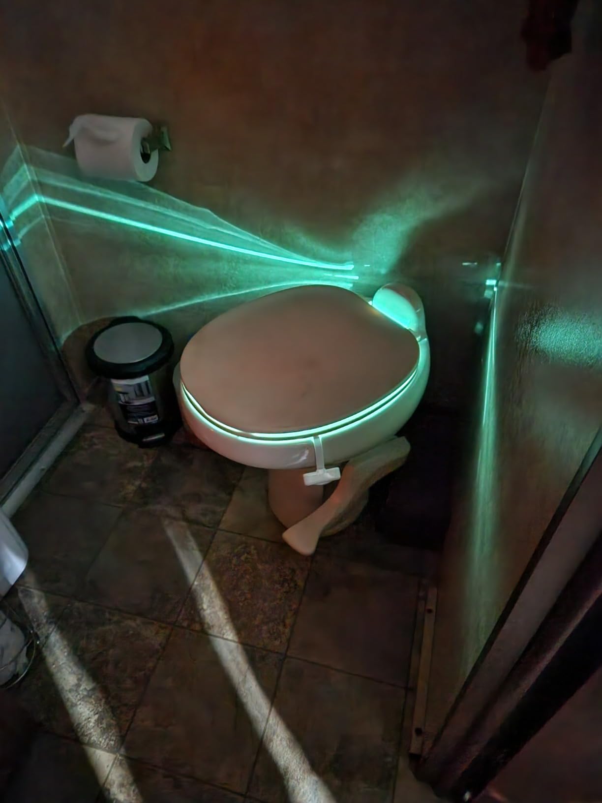 Chunace Toilet Bowl Night Light Motion Sensor 2 Pack, Funny Bathroom Stuff customer photo 2