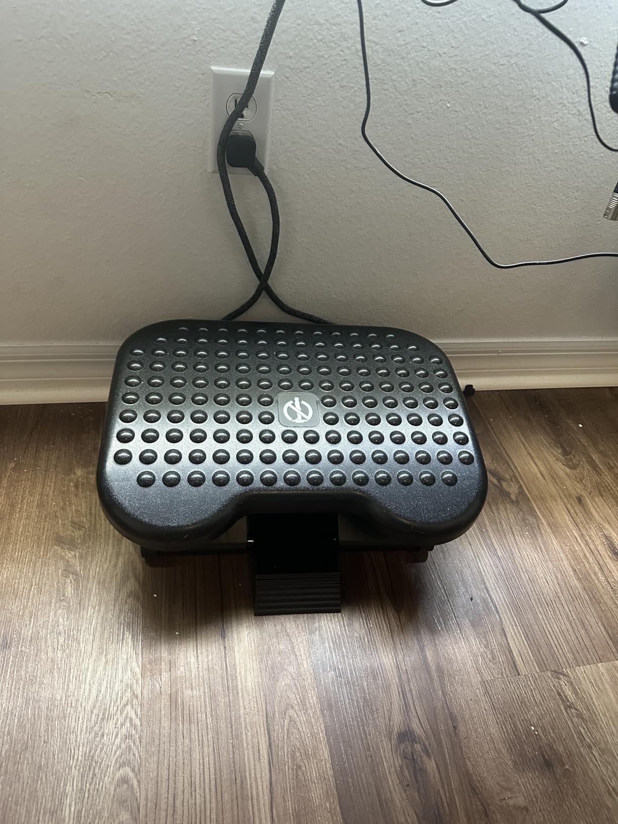 HUANUO Adjustable Foot Rest for Under Desk with Massage Surface and Tilt | 3 height=