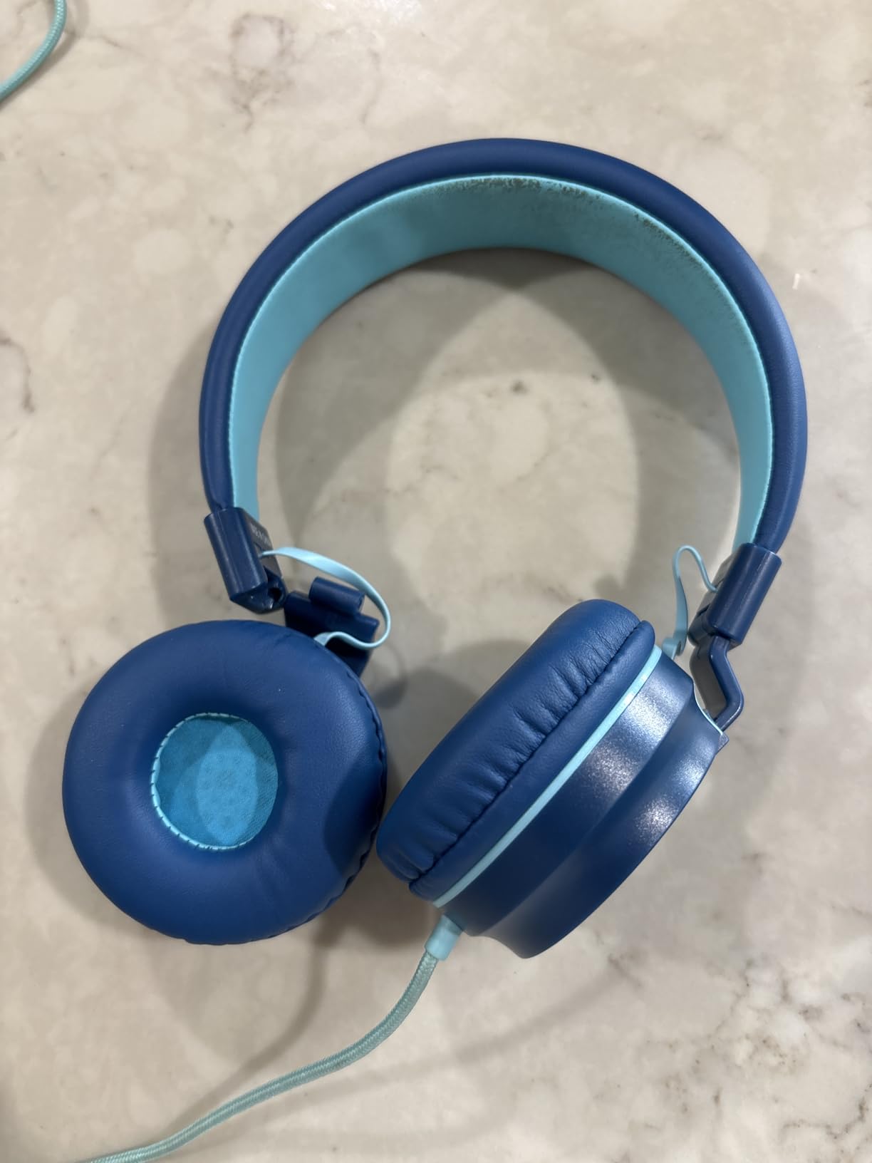 Kids Headphones for School with Microphone, 93dB Volume Limited, PinkPurple customer photo 2