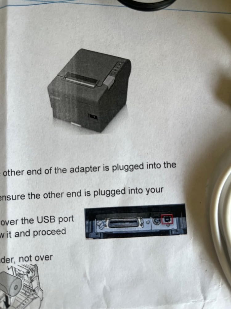 EPSON TM-T88V Monochrome Thermal Receipt Printer (USB/Serial/PS180 Power Supply) (Renewed) customer photo 1