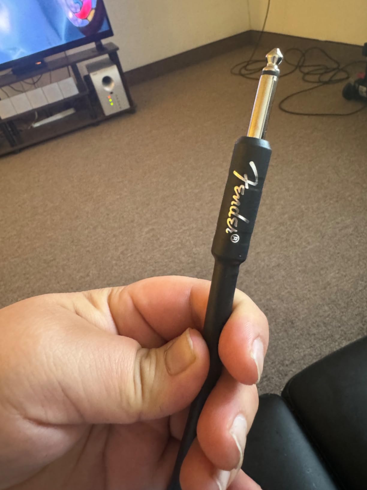 Fender Professional Instrument Cable, Guitar Cable, Anti-Kink, 10ft, Black customer photo 1