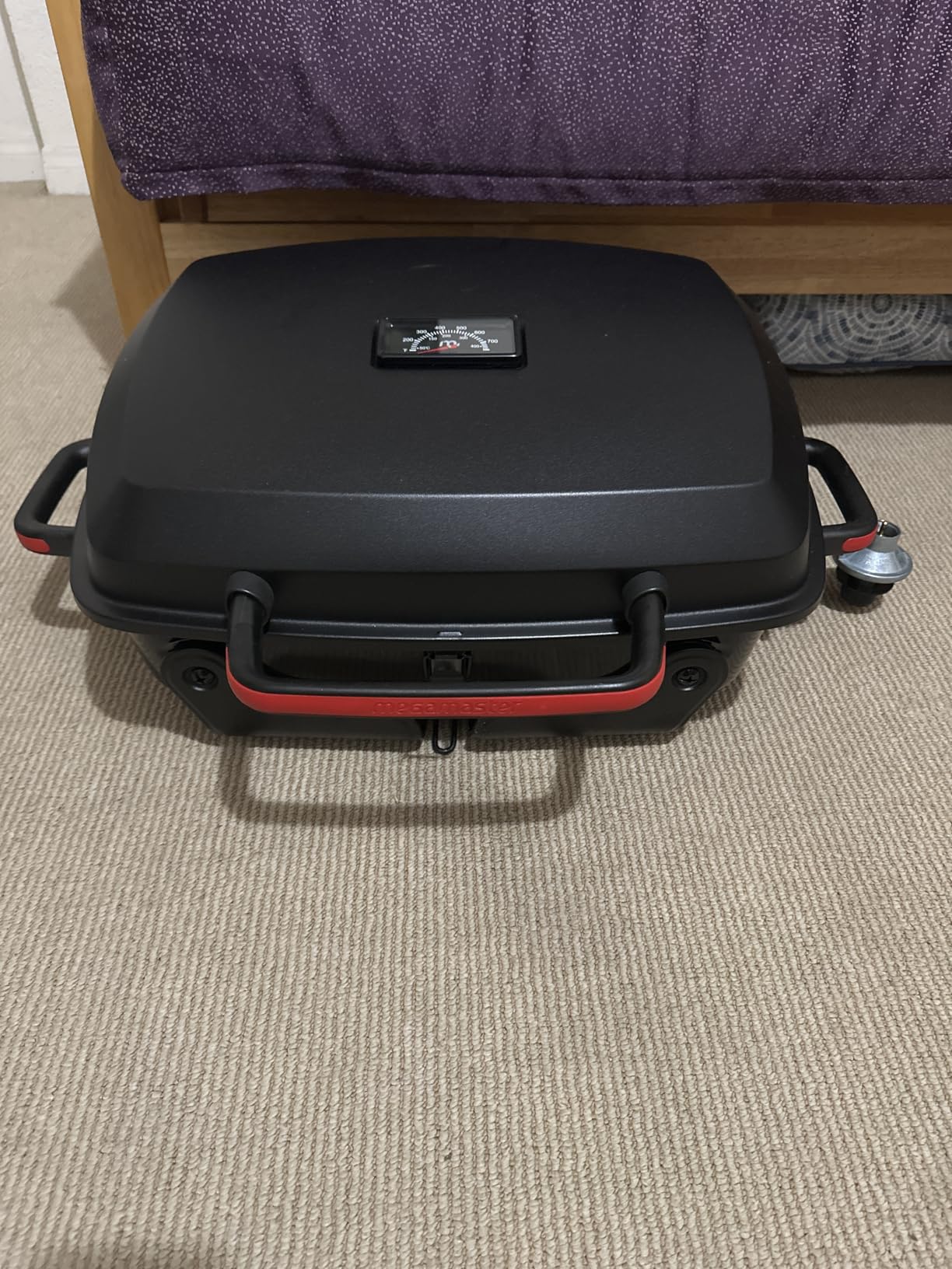Megamaster Tabletop 1 Burner Gas Grill, Foldable Legs with Warming Rack customer photo 1