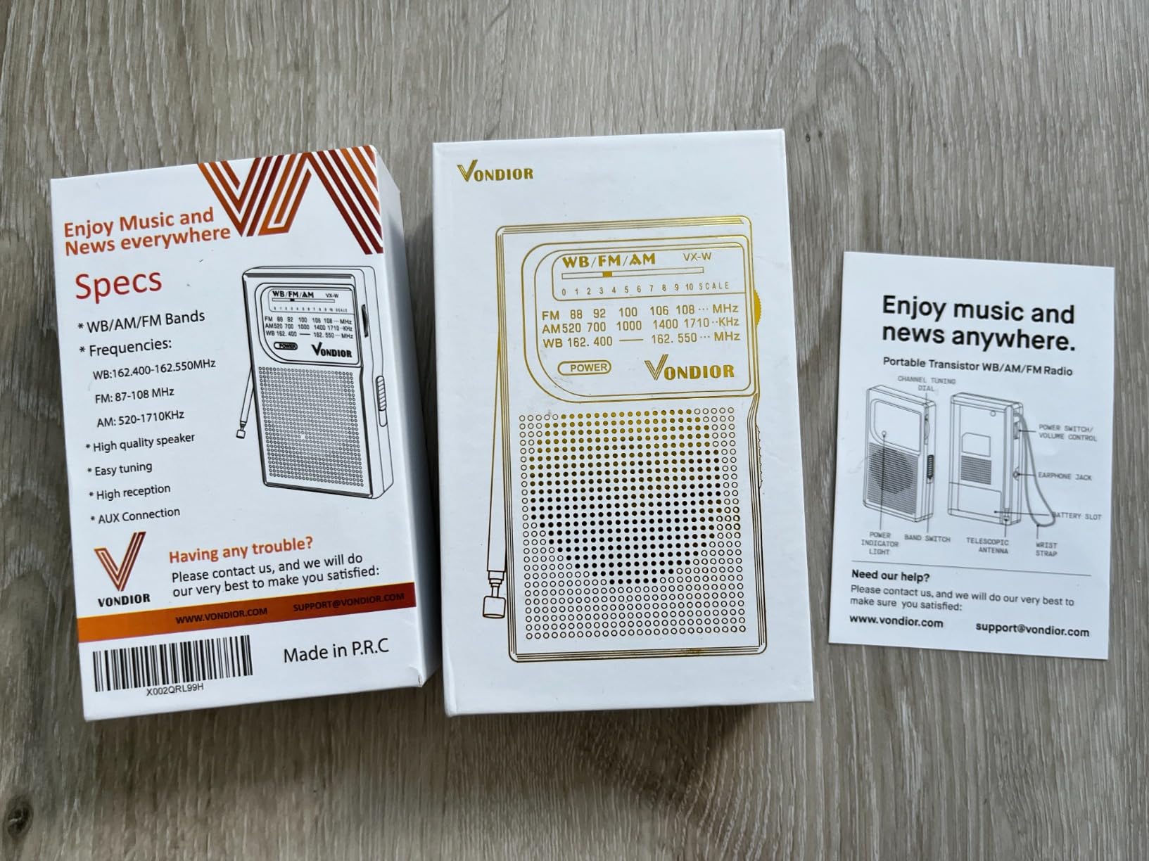 NOAA Weather Radio - AM/FM Transistor Battery Operated Portable Radio customer photo 1