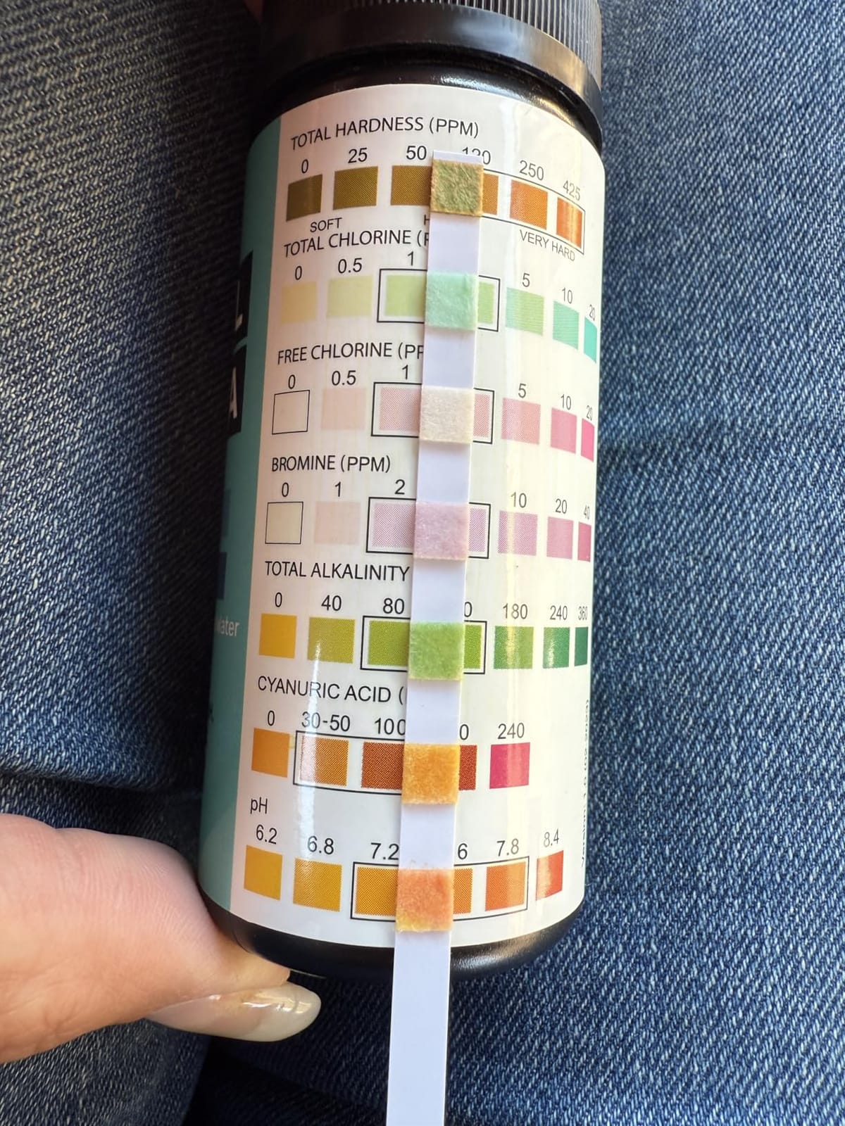 JNW Direct Pool Test Strips for Pools and Spas - 7 in 1 Water Test 100 Pack customer photo 2