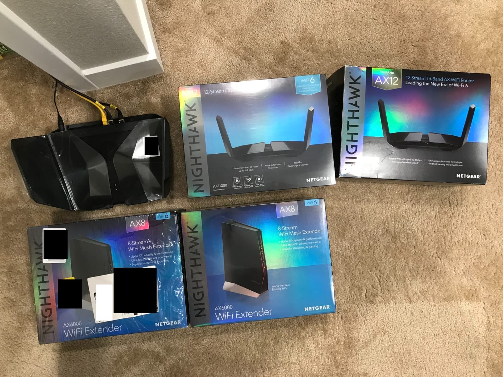 NETGEAR Nighthawk WiFi 6 Router (RAX200) 12-Stream Gigabit Router AX11000 Tri-Band Wireless Speed (Up to 10.8 Gbps) Coverage Up to 2500 sq.ft. and 50 Devices customer photo 1