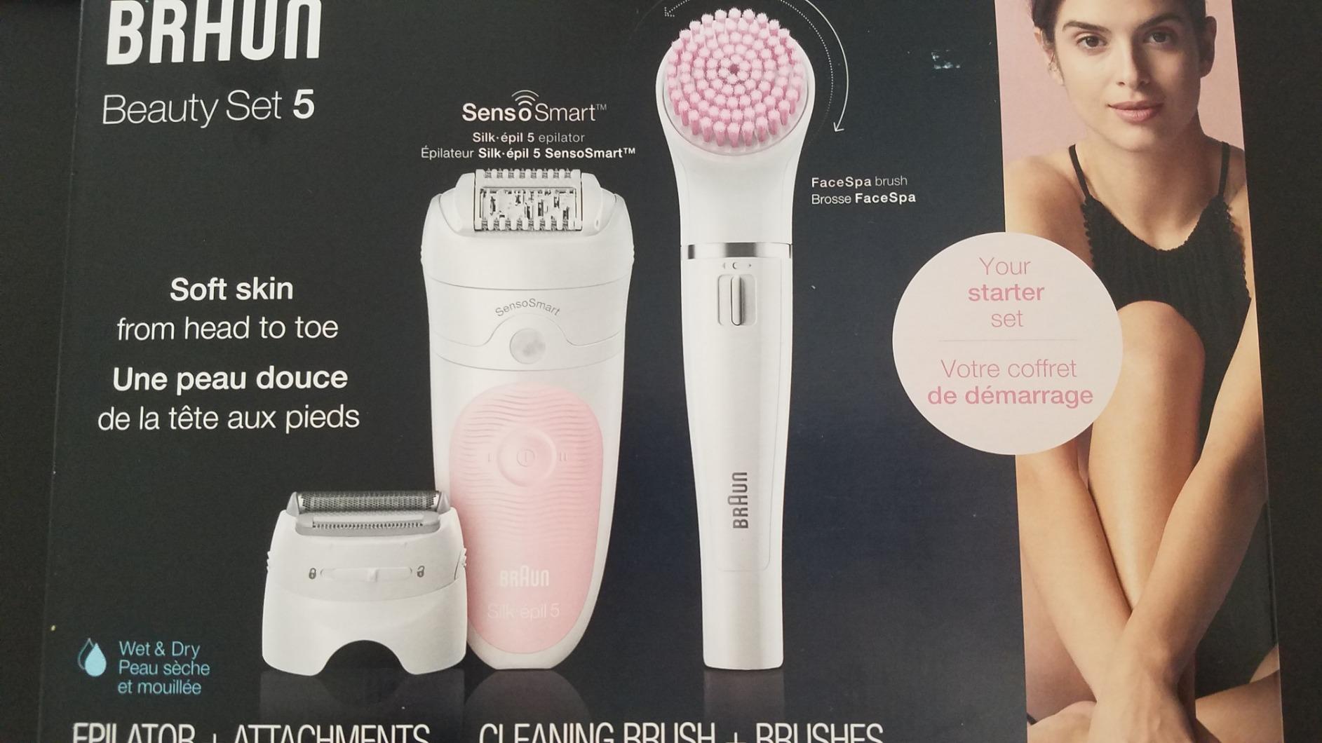 Braun SE5-895 Epilator, Hair Removal Device, Epilator for Women, Includes Shaver and Facial Cleansing Exfoliator Brush Attachments, Waterproof, Cordless and Rechargeable customer photo 1