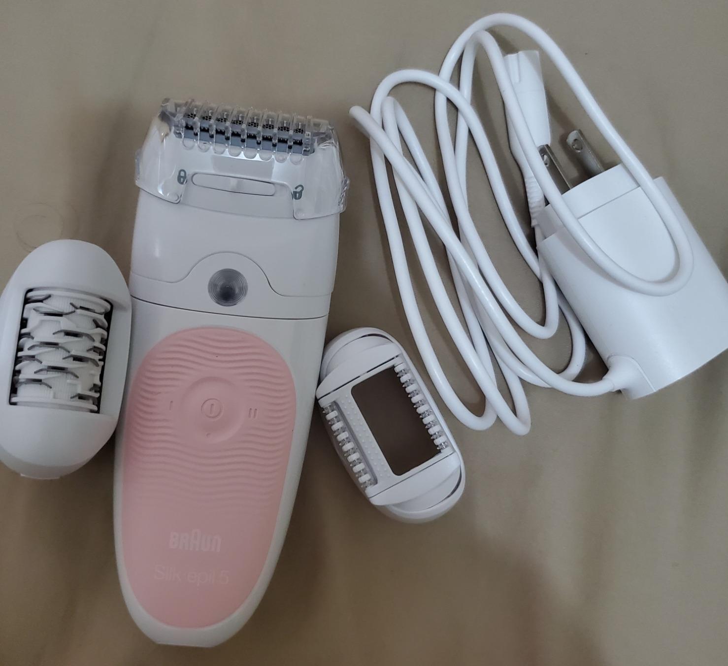 Braun SE5-895 Epilator, Hair Removal Device, Epilator for Women, Includes Shaver and Facial Cleansing Exfoliator Brush Attachments, Waterproof, Cordless and Rechargeable customer photo 2