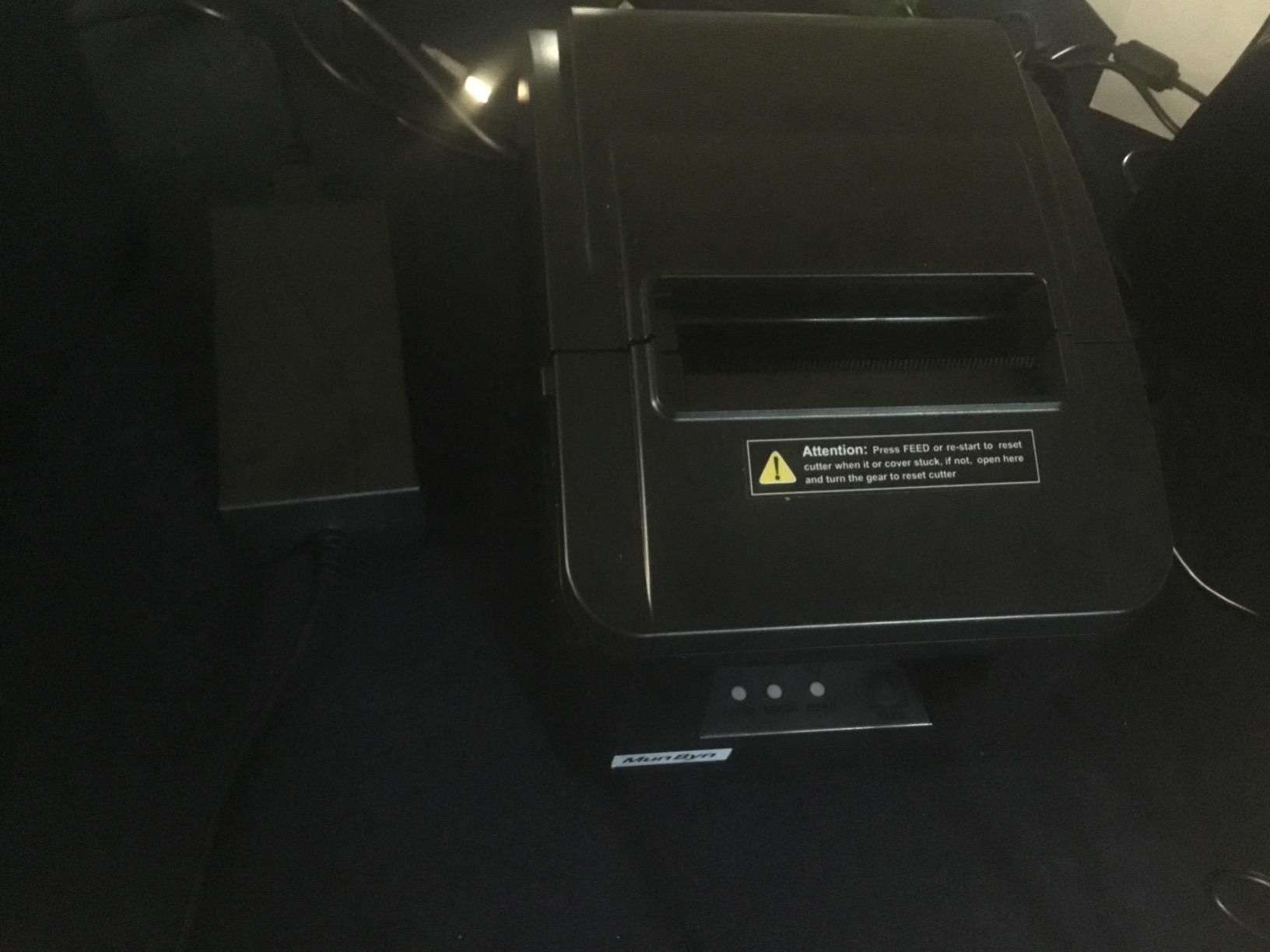 MUNBYN 80mm USB Thermal Receipt Printer P098, POS Printer with Auto Cutter customer photo 1
