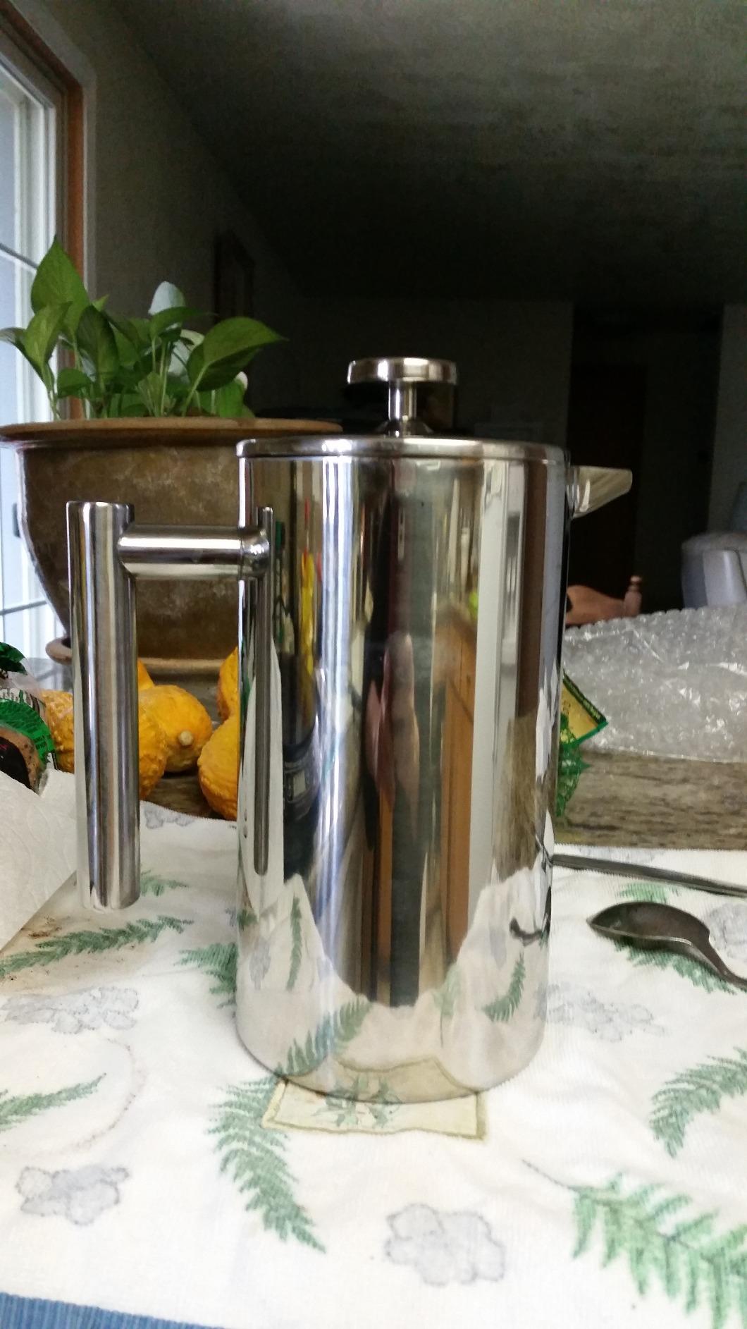 Secura French Press Coffee Maker, 304 Grade Stainless Steel Insulated Coffee Press with 2 Extra Screens, 50oz (1.5 Litre), Silver customer photo 2