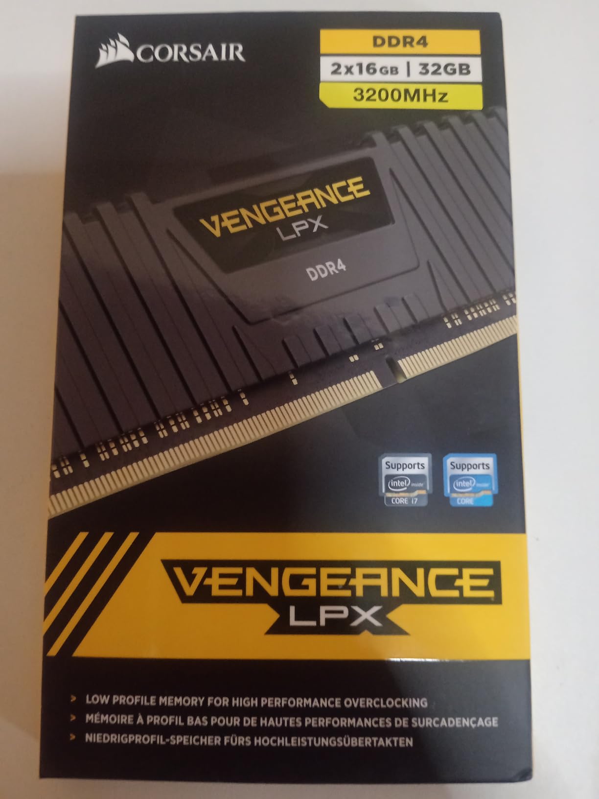 CORSAIR Vengeance LPX DDR4 RAM 32GB (2x16GB) Up to 3200MHz CL16-20-20-38 1.35V Intel XMP AMD EXPO Computer Memory – Black (CMK32GX4M2E3200C16) customer photo 2