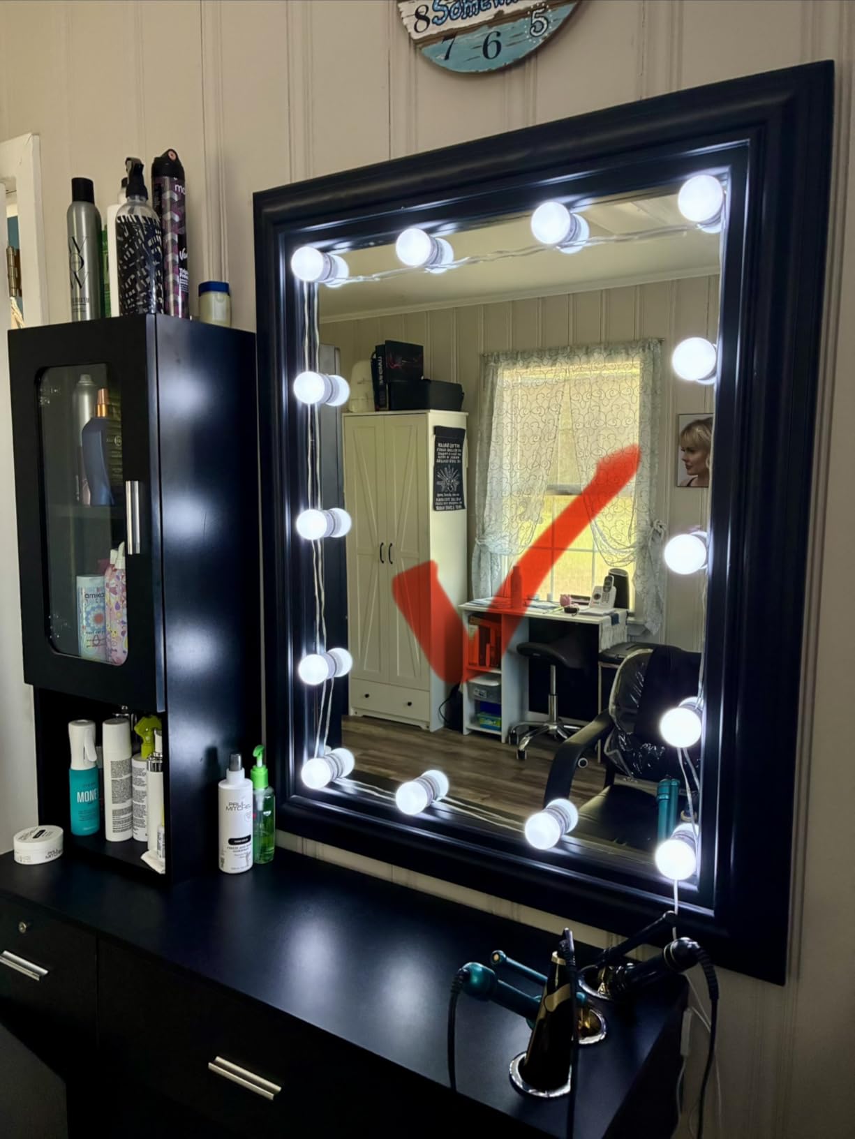 Pretmess LED Vanity Lights for Mirror, Hollywood Style, 14 Dimmable Bulbs customer photo 1
