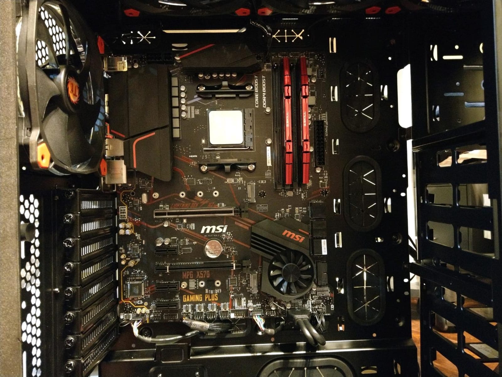 MSI MPG X570 Gaming Plus Motherboard (AMD AM4, PCIe 4.0, DDR4, SATA 6Gb/s, M.2, USB 3.2 Gen 2, HDMI, ATX) customer photo 1