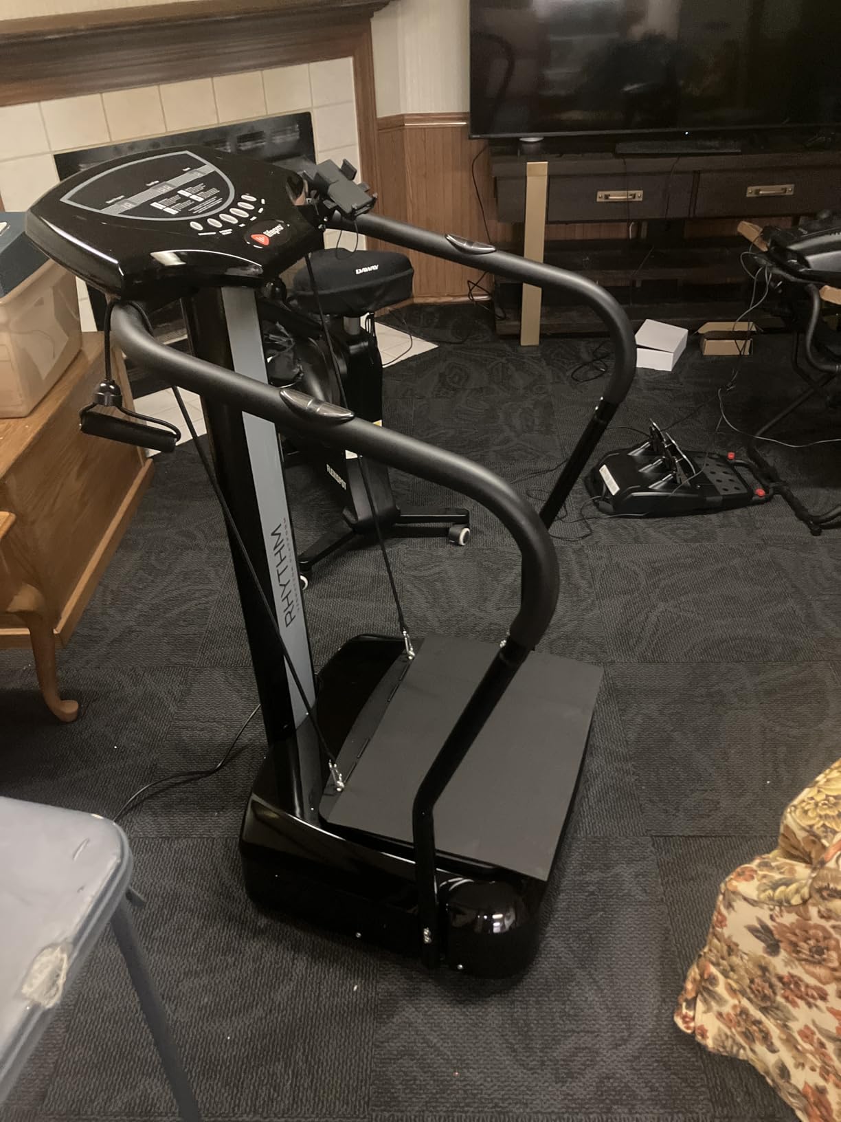Lifepro Rhythm Vibration Plate Exercise Machine with 99 Speed Levels | Heart Rate Monitor, Resistance Bands, Cup Holder, Phone Holder — Vibration Plate for Lymphatic Drainage & Full Body Workout customer photo 1