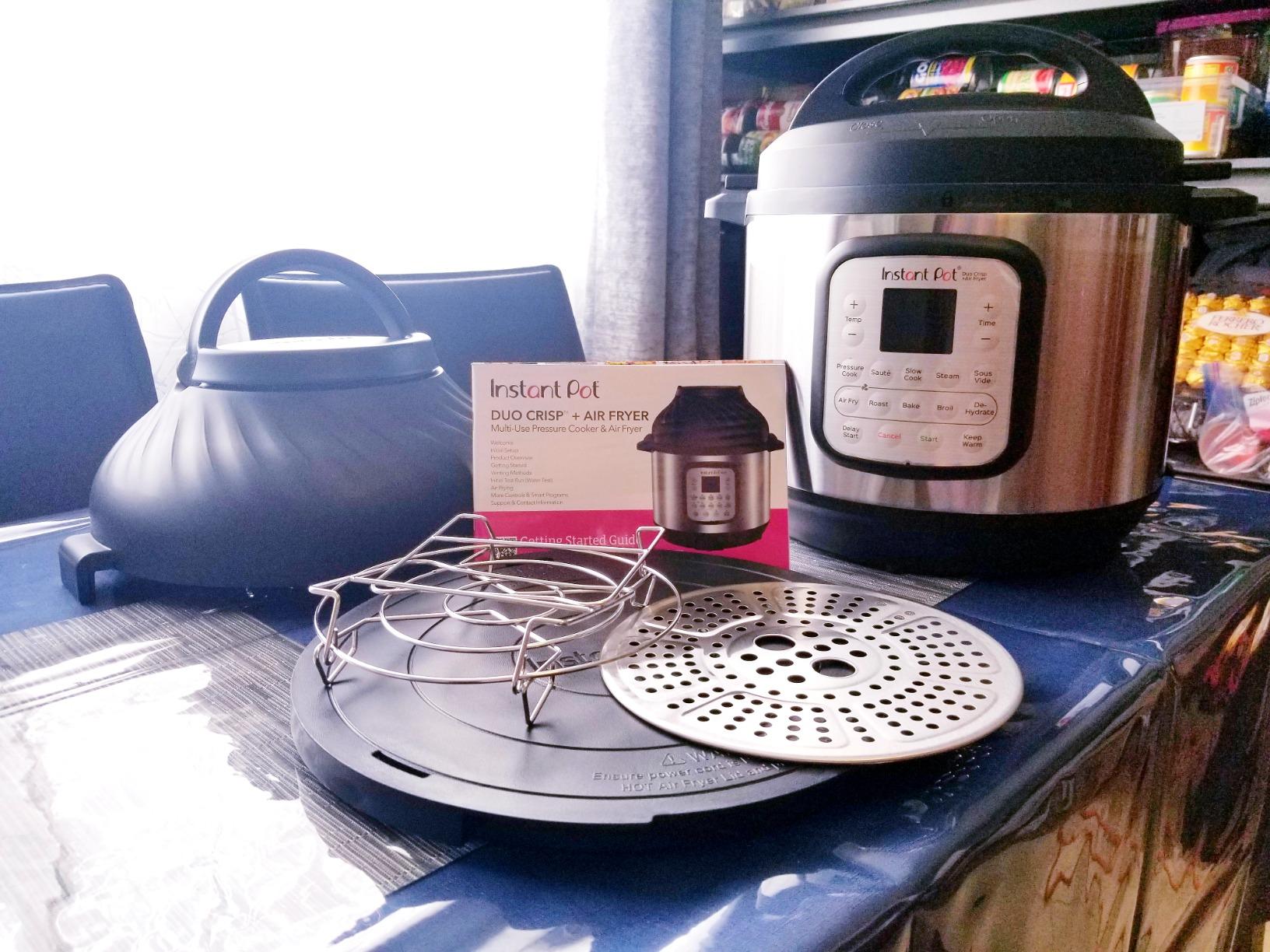 Instant Pot Duo Crisp 11-in-1 Air Fryer and Electric Pressure Cooker Combo with Multicooker Lids that Fries, Steams, Slow Cooks, Dehydrates,Free App With Over 800 Recipes, Black/Stainless Steel, 8QT customer photo 1