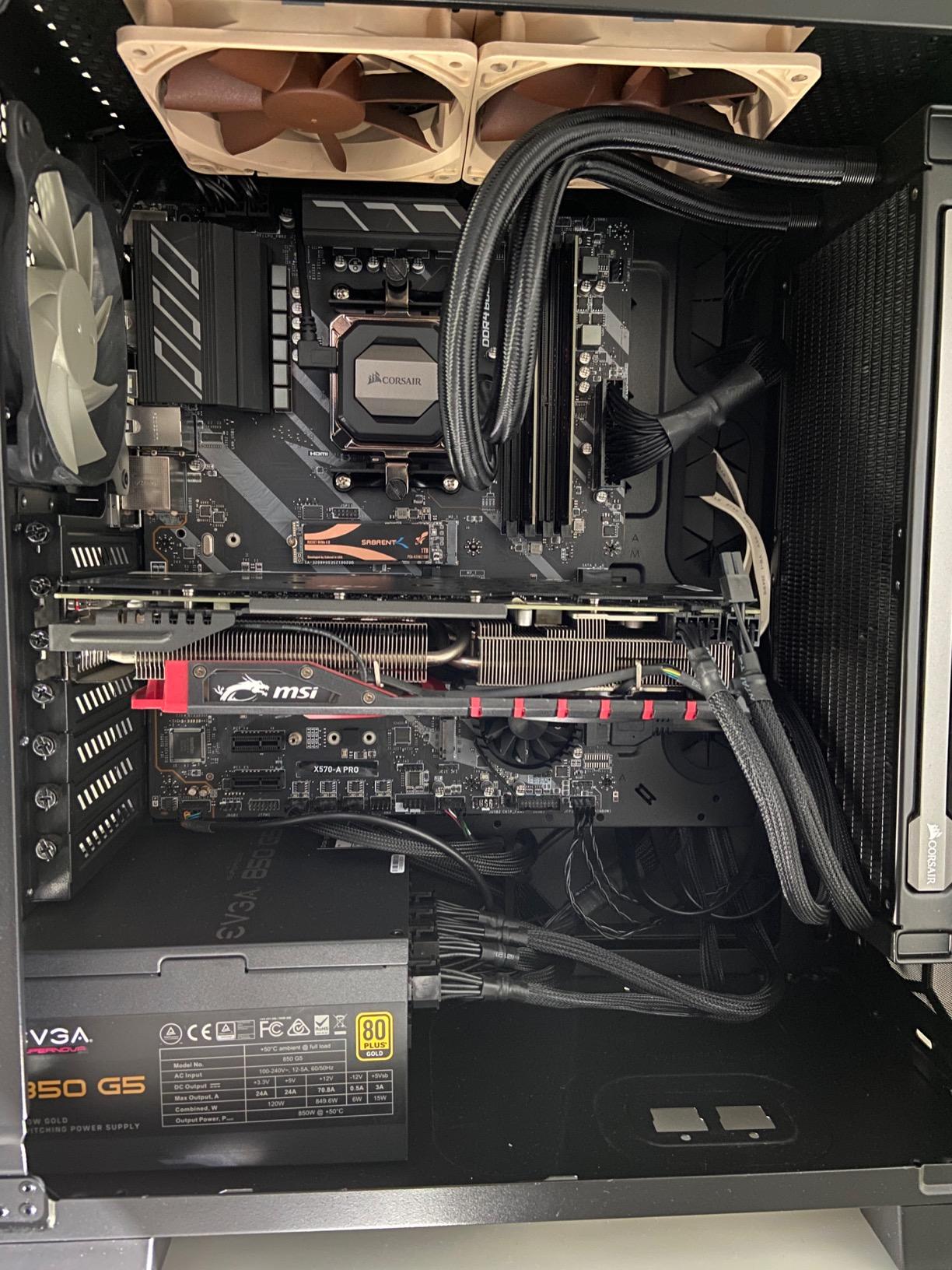 EVGA 850 G5, 80 Plus Gold 850W, Fully Modular, ECO Mode with Fdb Fan, 100% Japanese Capacitors, 10 Year Warranty, Compact 150mm Size, Power Supply 220-G5-0850-X1 customer photo 1
