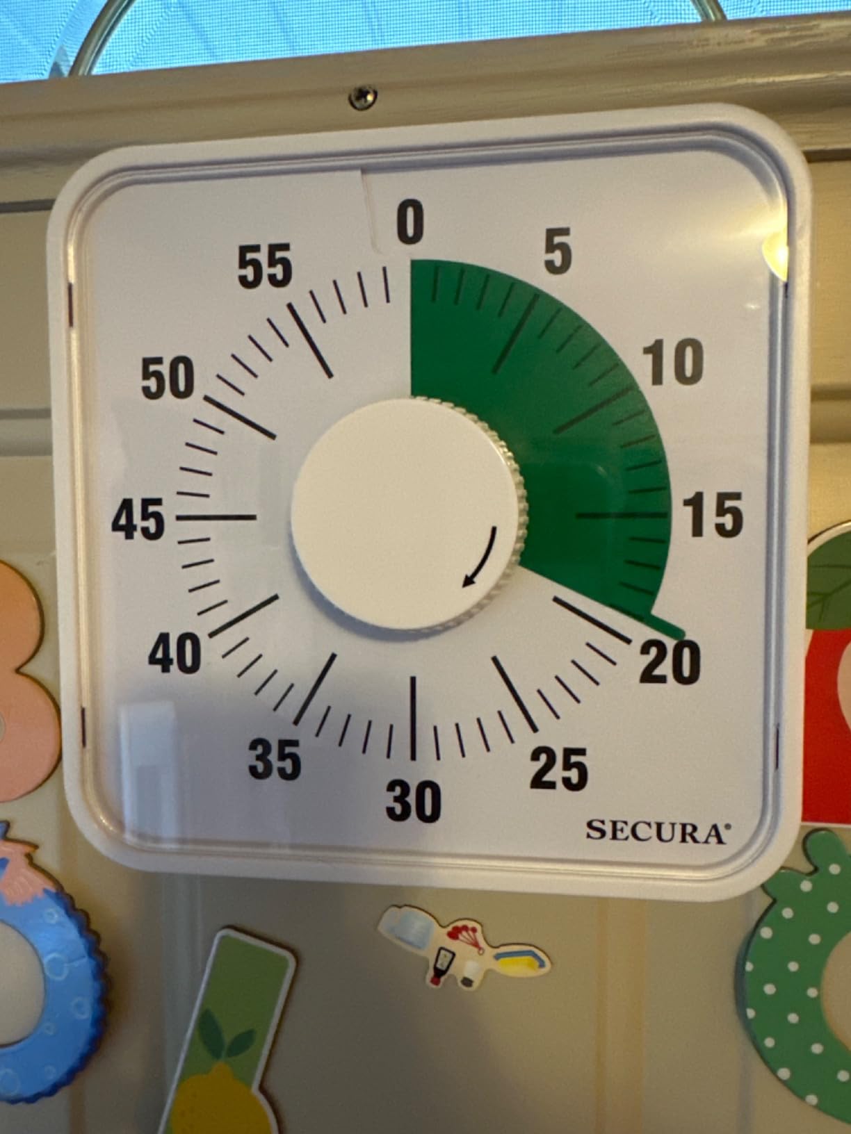 Secura 60-Minute Visual Countdown Timer, 7.5-Inch Oversize Classroom Visual Timer for Kids and Adults, Durable Mechanical Kitchen Timer Clock with Magnetic Backing (Blue) customer photo 1