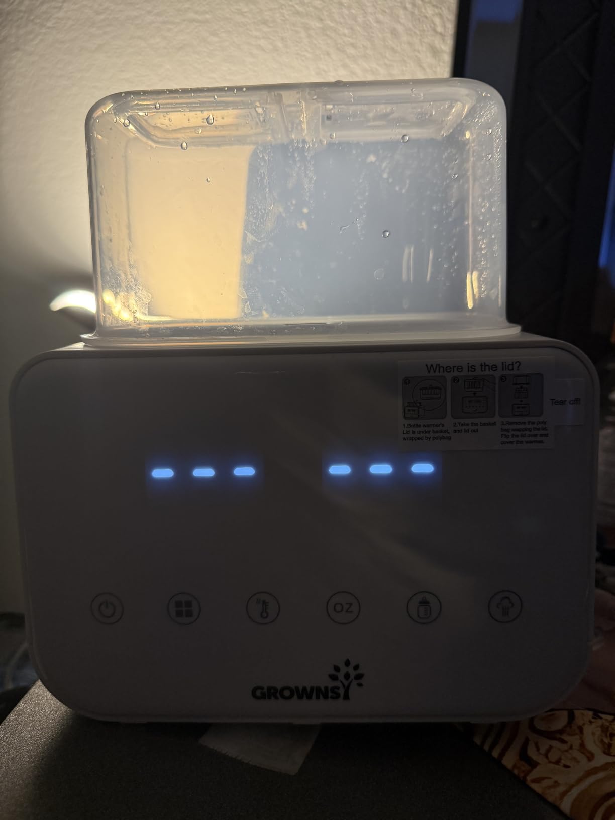 GROWNSY Fast Double Baby Bottle Warmer for Breastmilk & Formula, White customer photo 1