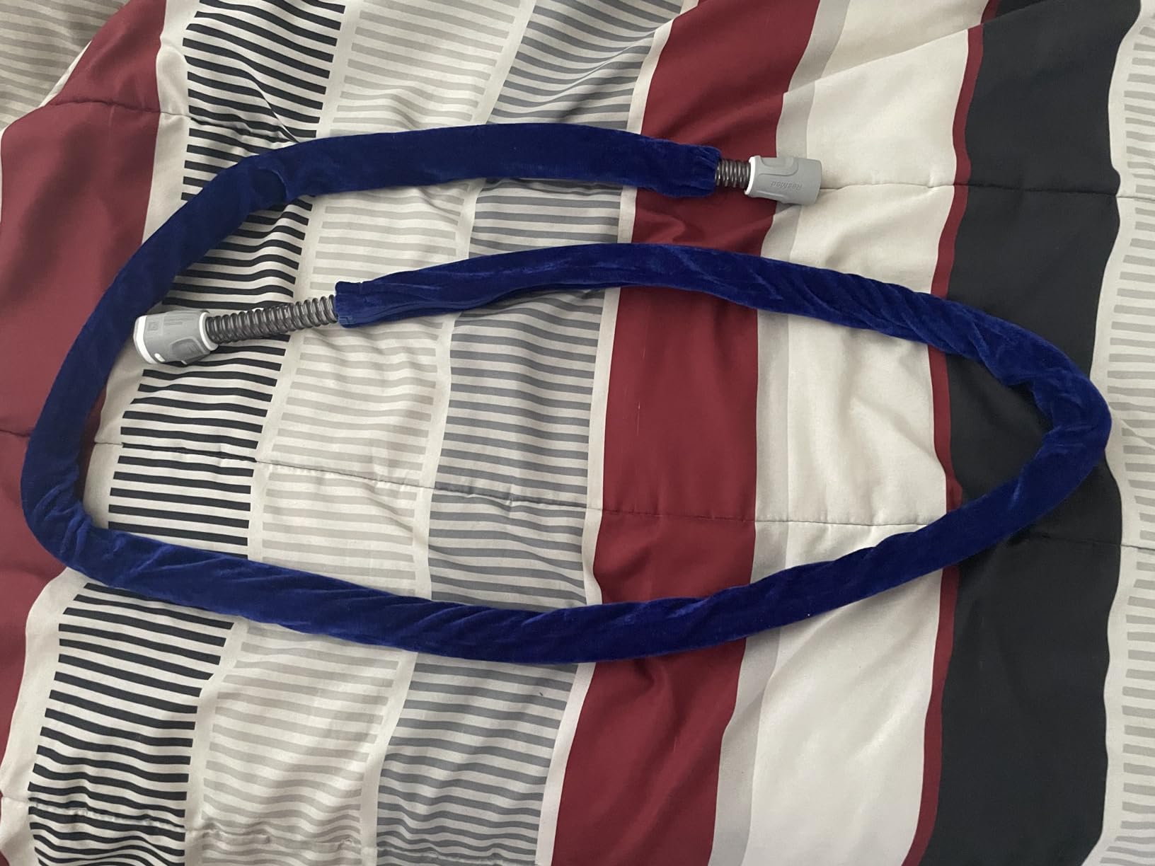 CPAP Tube Hose Cover - Wrap Fleece Skin - Full Length Zipper Cpap Hose Cover - Prevent Rainouts (6 Foot) customer photo 2