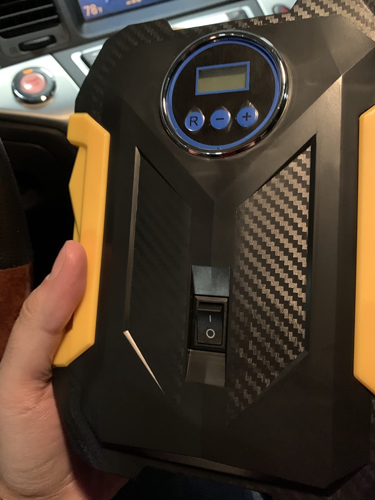 Digital Air Compressor for Car Auto Pump Portable Tire Inflator with LED Light DC 12V customer photo 2