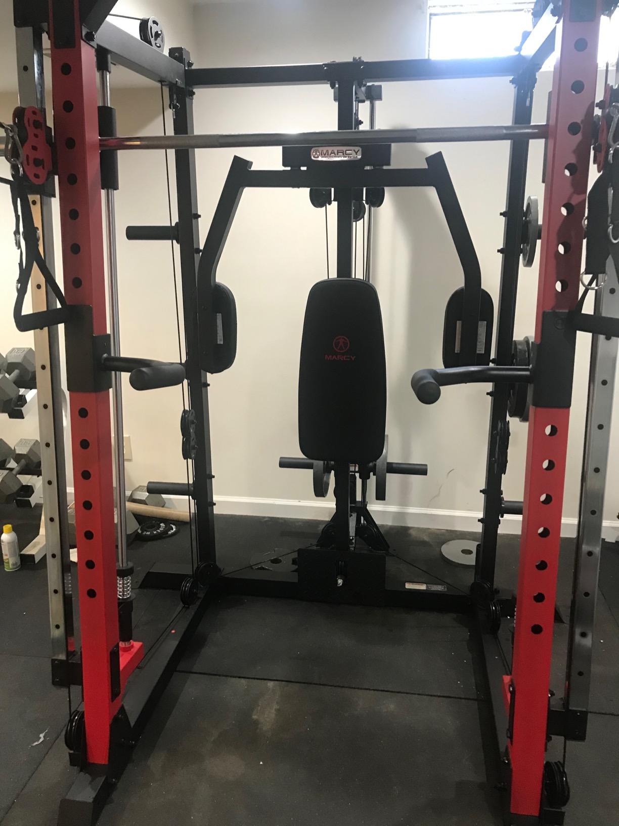 Marcy Smith Machine Cage System Home Gym Multifunction Rack, Customizable Training Station customer photo 1