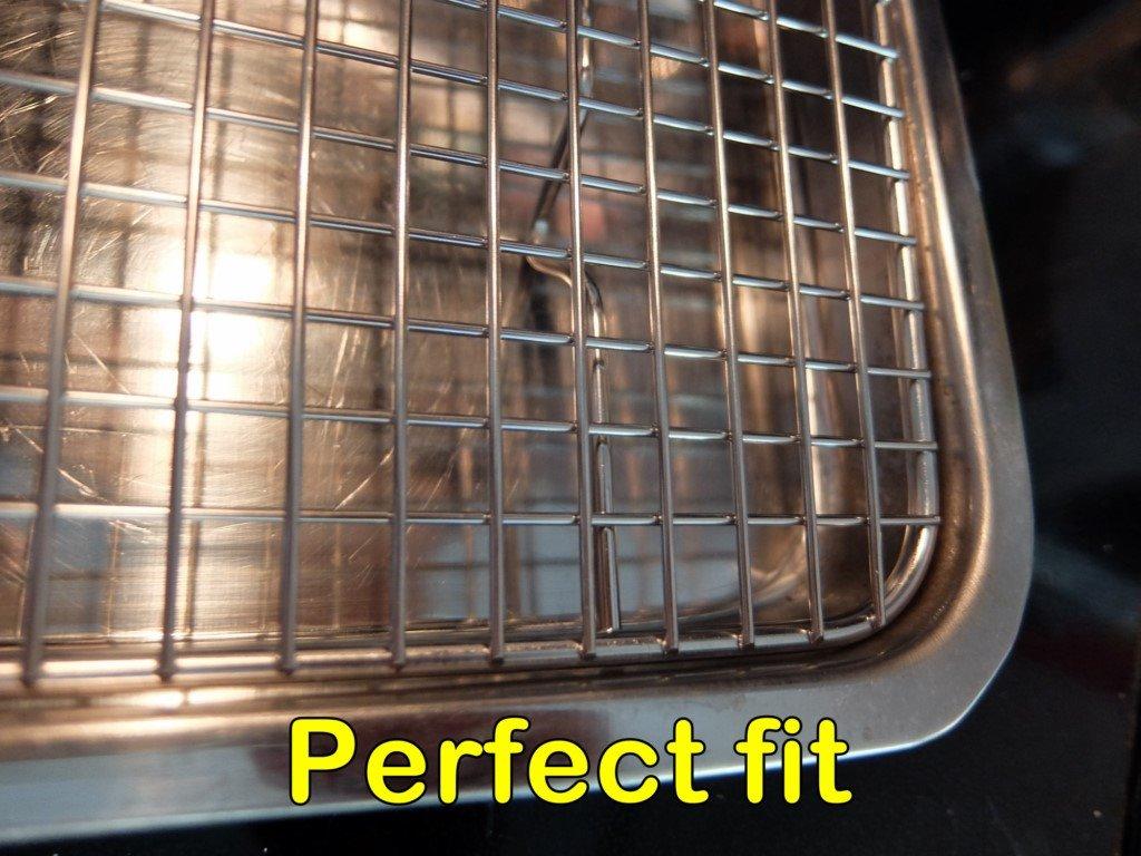 Ultra Cuisine Cooling and Baking Rack Set - Cooling Racks -11.5'' x16.5'' | 100% Stainless Steel, Oven-Safe, Dishwasher-Safe, Heavy Duty Tight-Wire, Set of 2, Half Sheet Pan Cooling Racks, Easy Clean customer photo 2