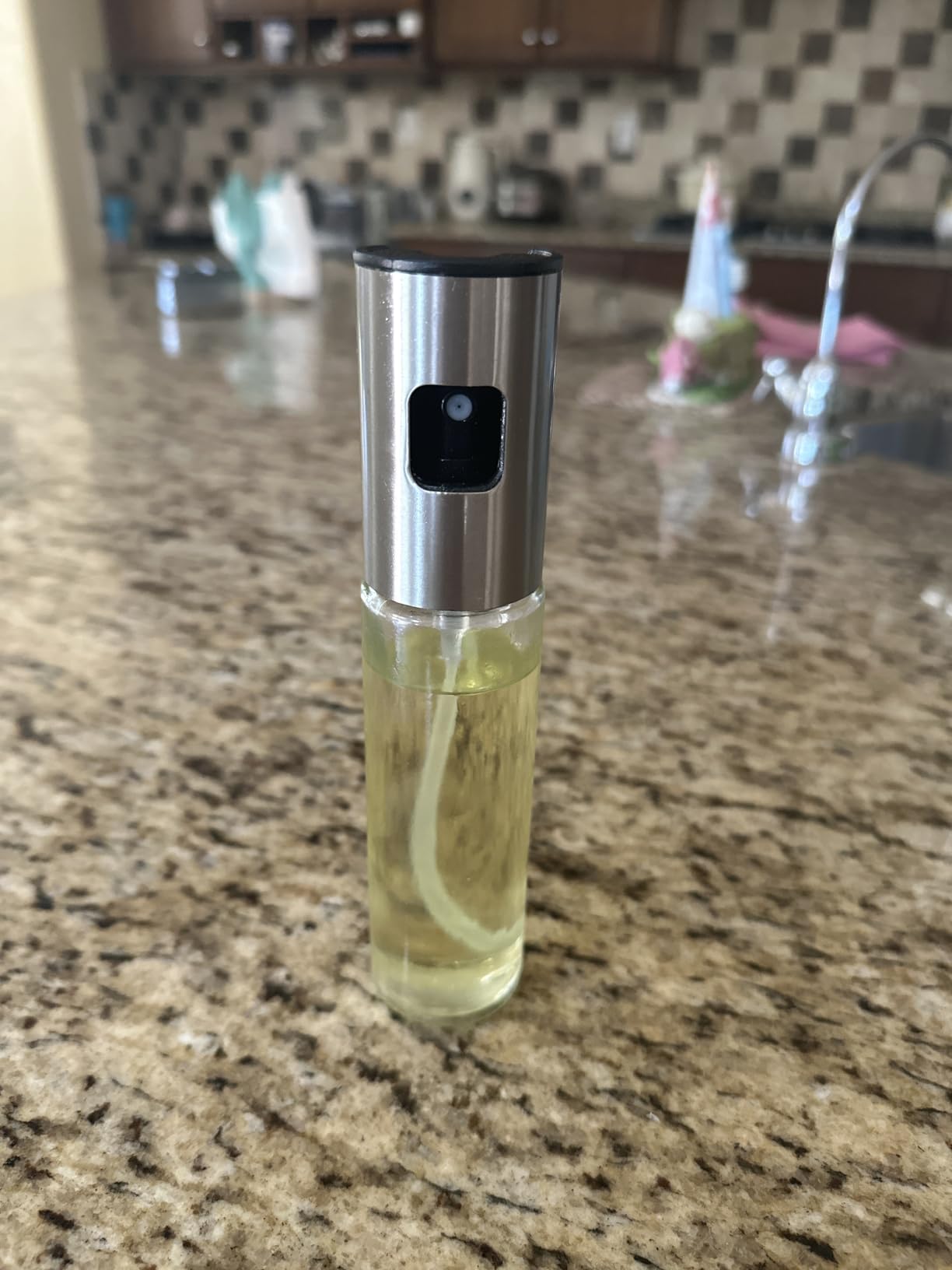 NORBASE Oil Sprayer for Cooking, 2 Pack Upgraded Olive Oil Spray Bottle Mister Refillable with Scale Air Fryer Accessories for Kitchen, Salad, Baking, BBQ, Frying customer photo 2