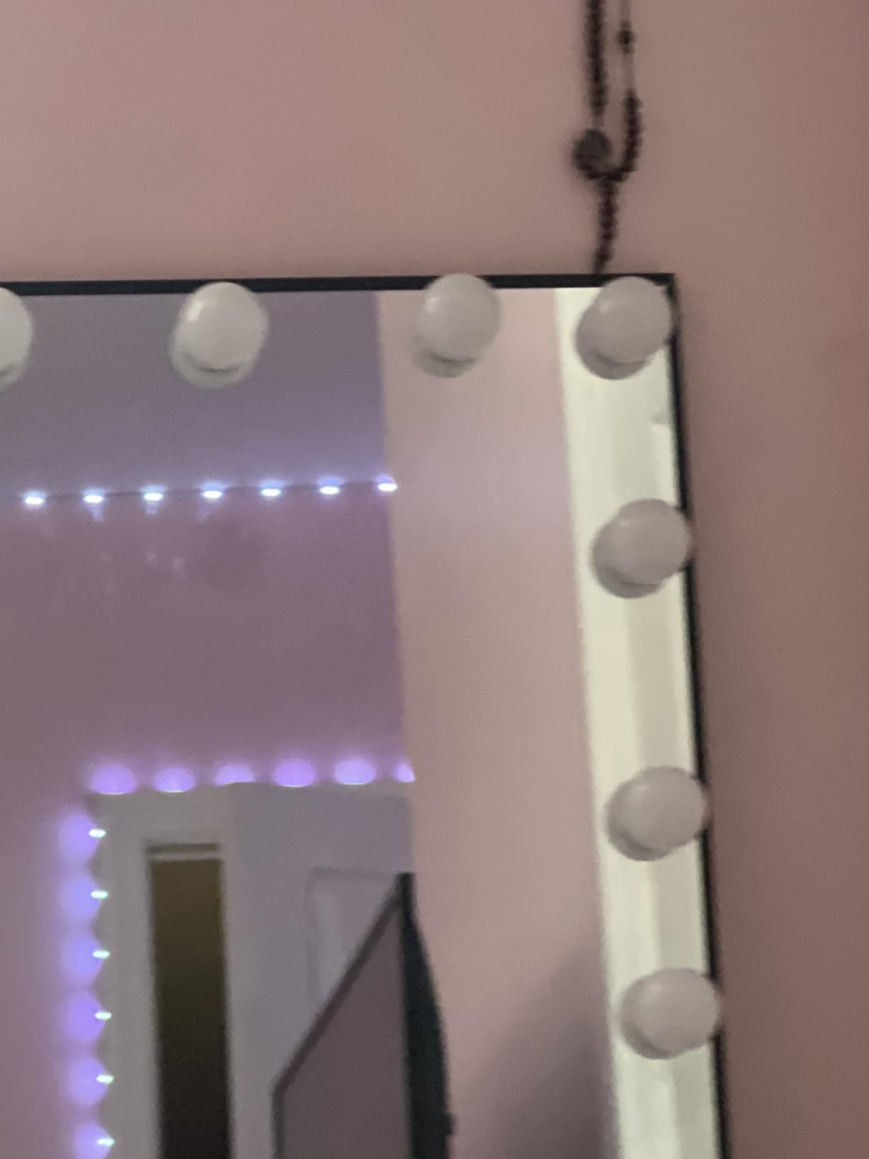 Consciot LED Vanity Lights for Mirror, Hollywood Style 10 Dimmable Bulbs | Adjustable Color & Brightness, USB Cable, Mirror Lights Stick on for Makeup Table Dressing Room Mirror customer photo 1