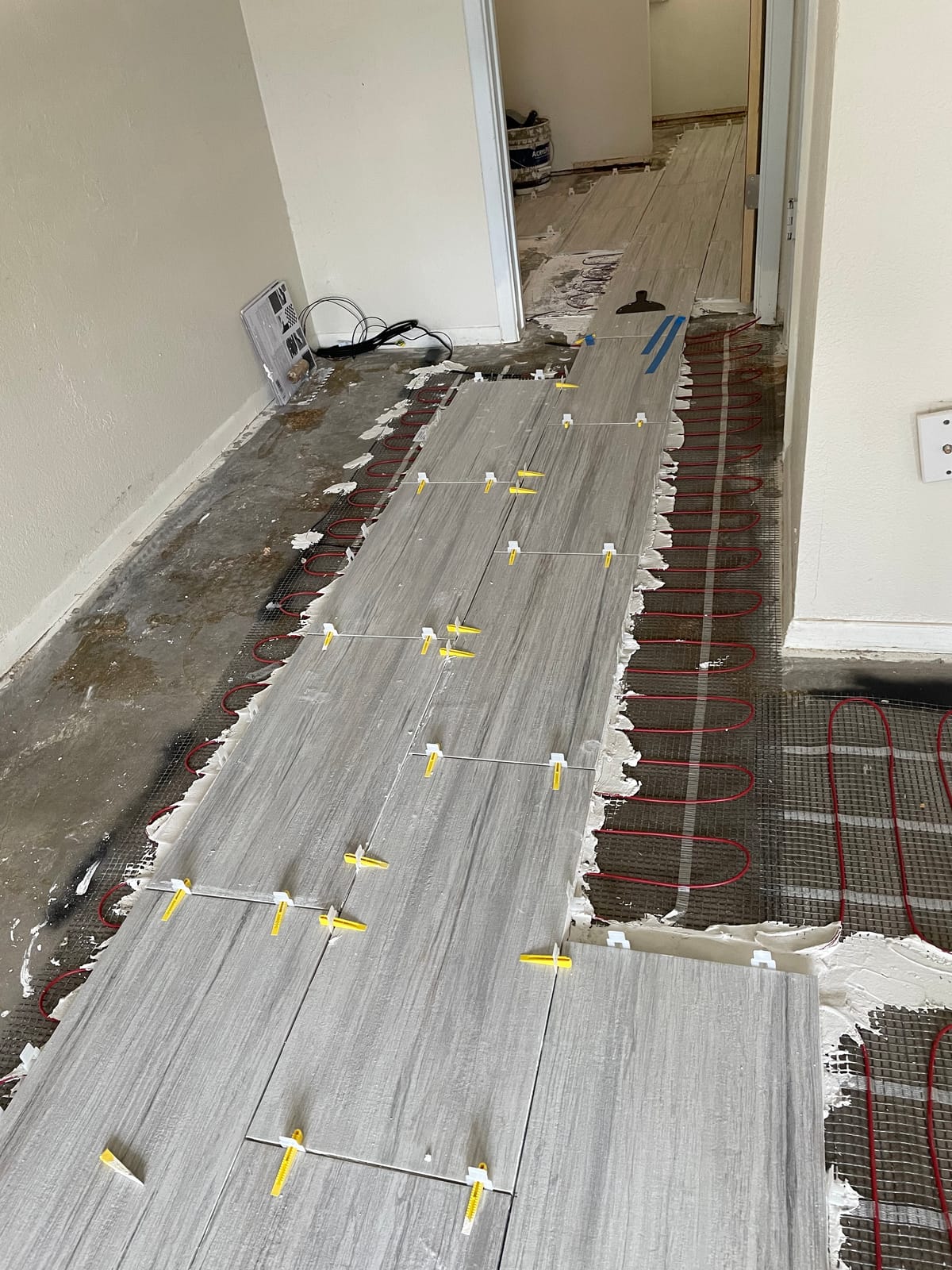 LuxHeat 10 sqft Floor Heating System, Prog Thermostat - 120V Heated Floor customer photo 1