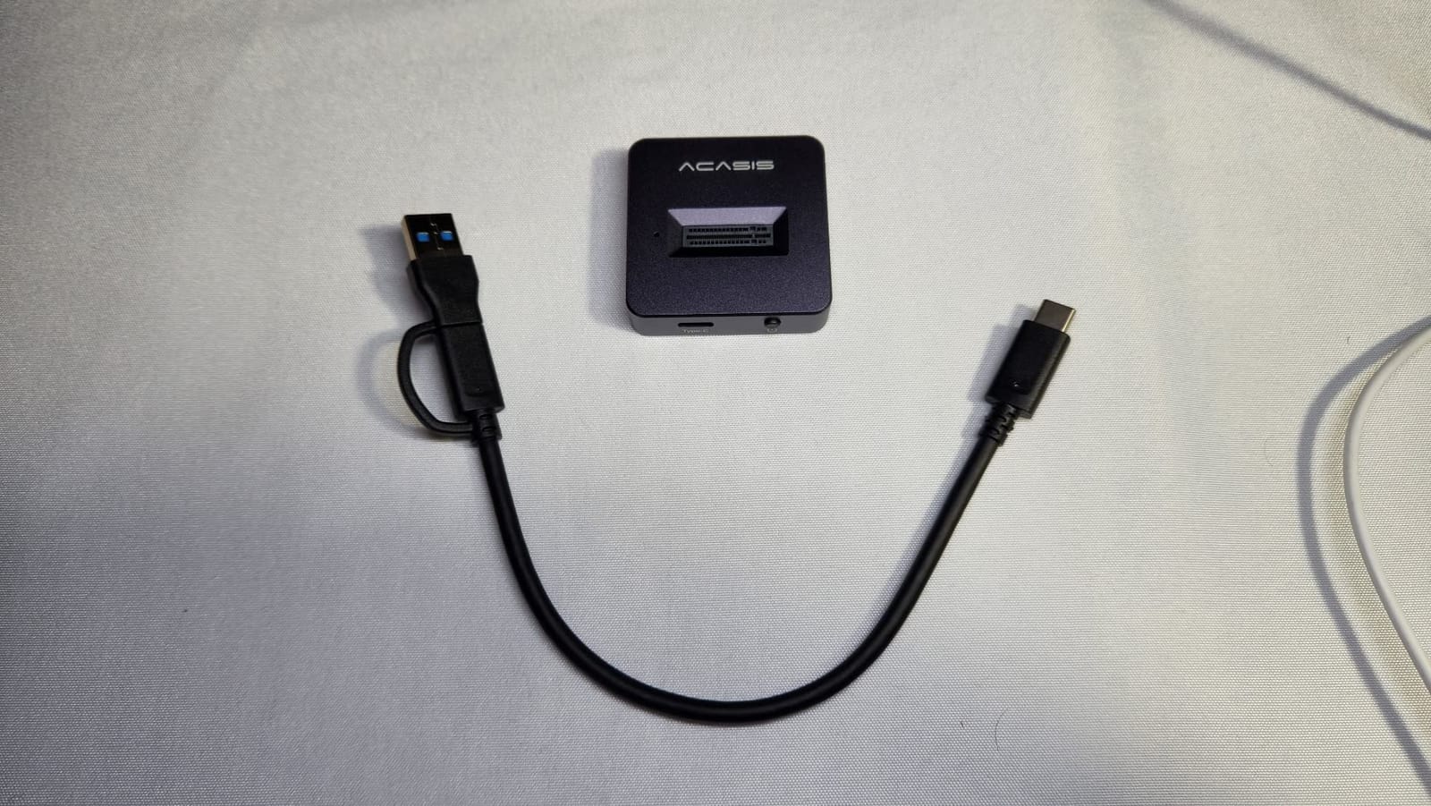 ACASIS 10Gbps M.2 NVMe & SATA SSD to USB Docking Station, NVMe SSD Reader customer photo 2