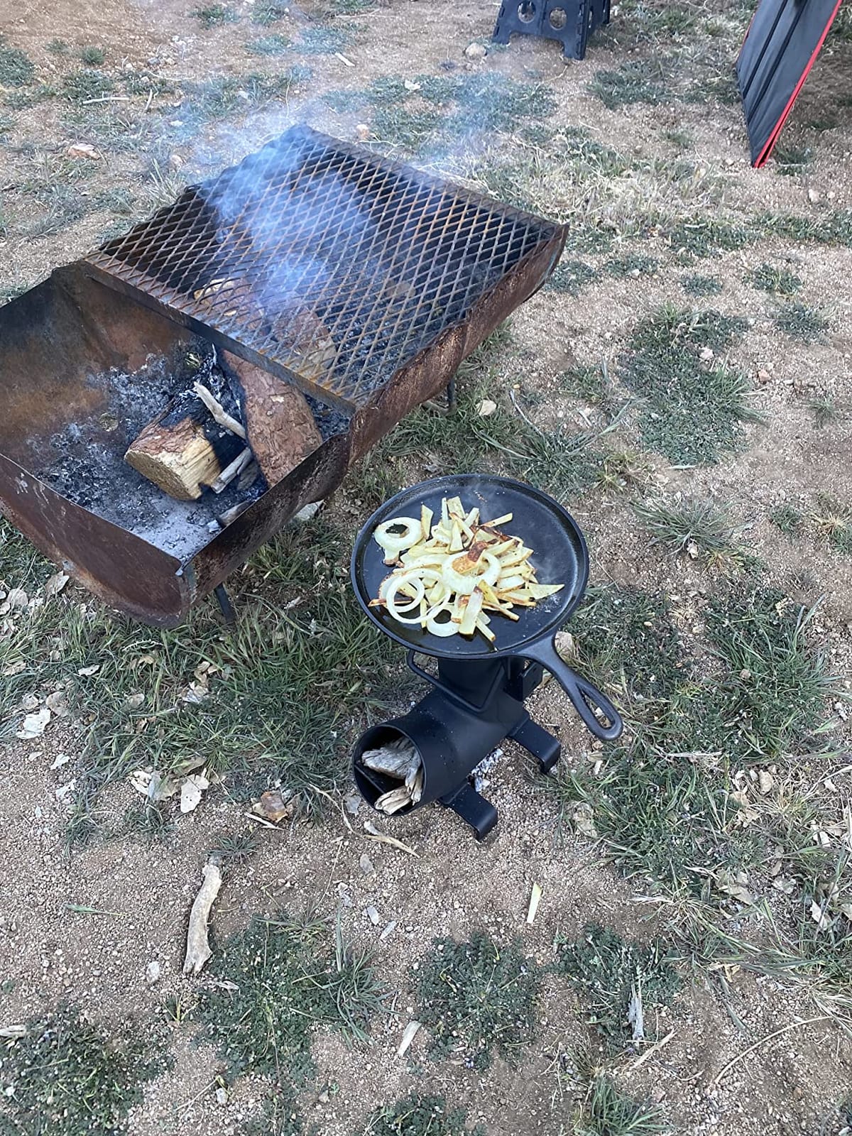 Camping Rocket Stove by StarBlue with FREE Carrying Bag - A Portable Wood Burning Camping Stove with Large Chamber Best for Outdoor Cooking, Camping, Picnic, BBQ, Hunting, Fishing customer photo 1