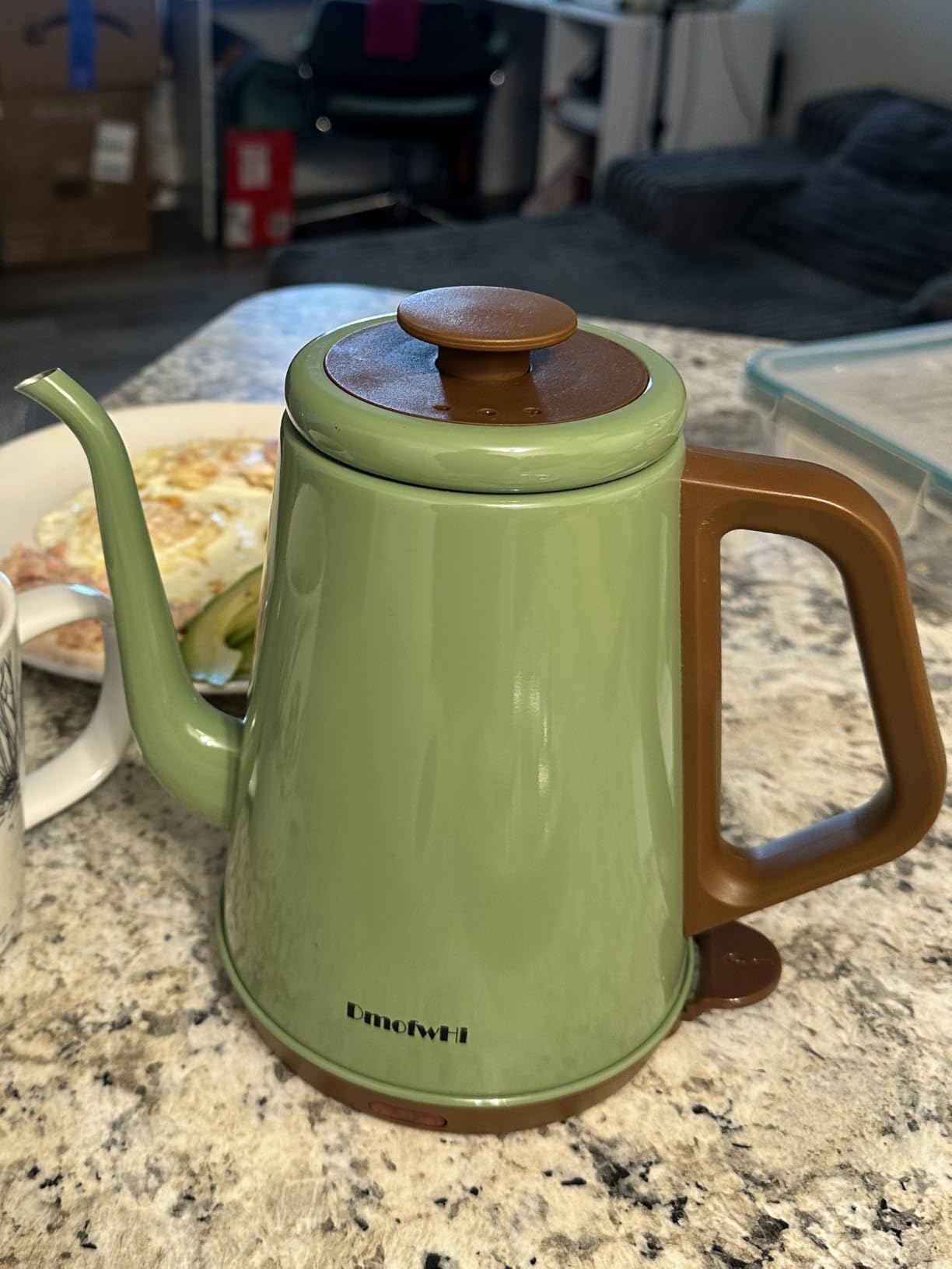 DmofwHi Gooseneck Electric Kettle(1.0L), 100% Stainless Steel BPA Free Classic Pour Over Coffee Kettle | Tea Kettle - Green customer photo 2