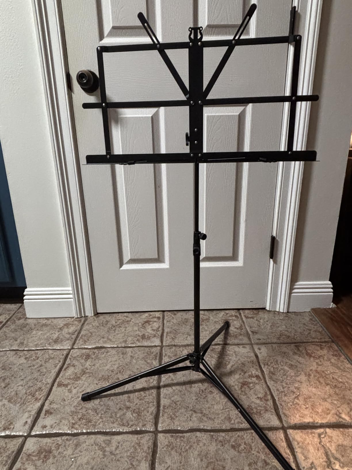 CAHAYA Sheet Music Stand Portable Folding Dual Use Desktop Book Holder customer photo 2